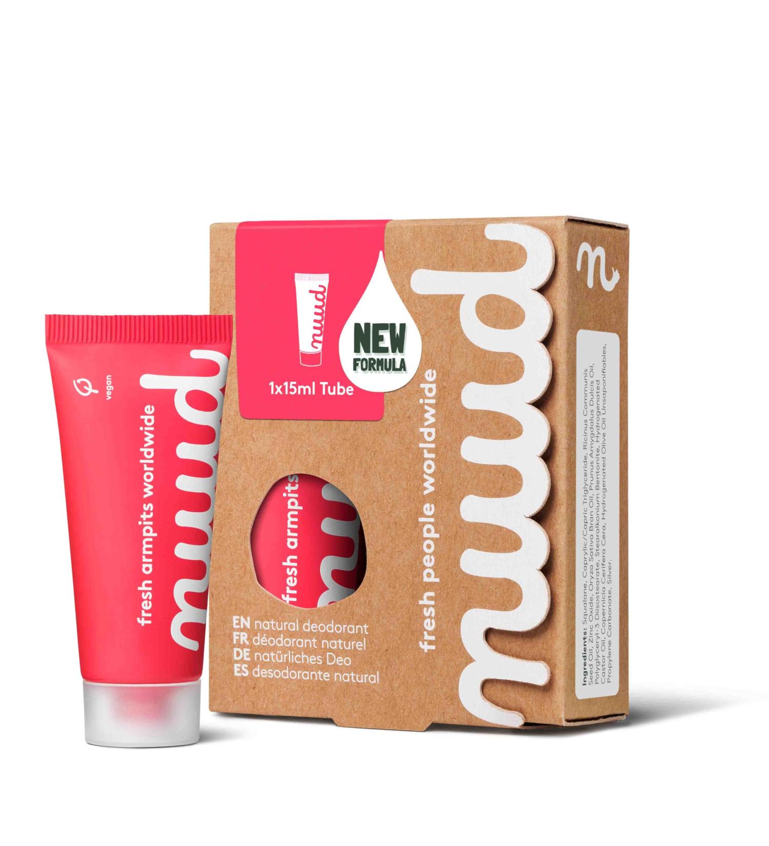 Nuud Deodorant Cream (1 x 15 ml) Red) - Buy Online on GoSupps.com