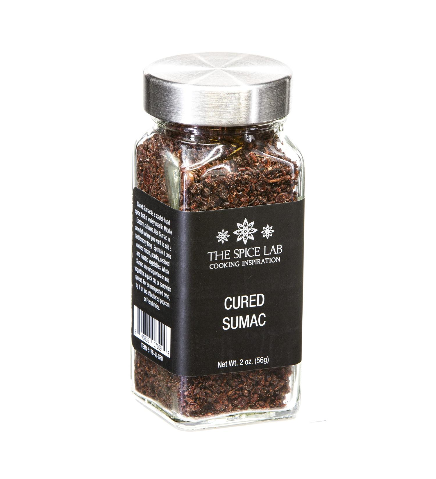 The Spice Lab Sumac Powder 2 oz French Jar - Cured Ground Sumac Spice | All Natural, Non GMO, Gluten Free | Turkish Seasoning - OU Kosher Certified - Buy Online on GoSupps.com