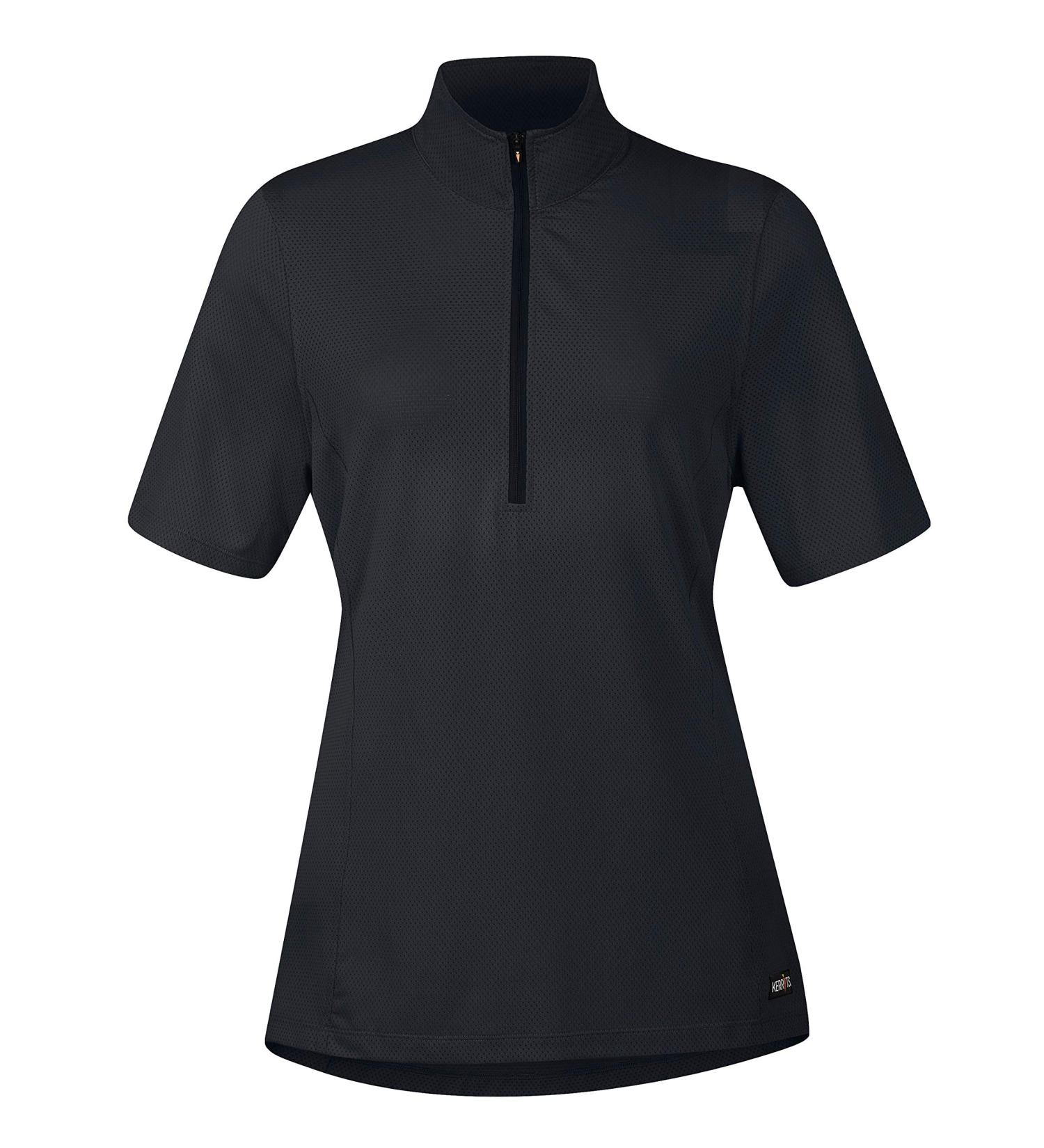 Kerrits Ice Fil Lite Short Sleeve Solid Black Small