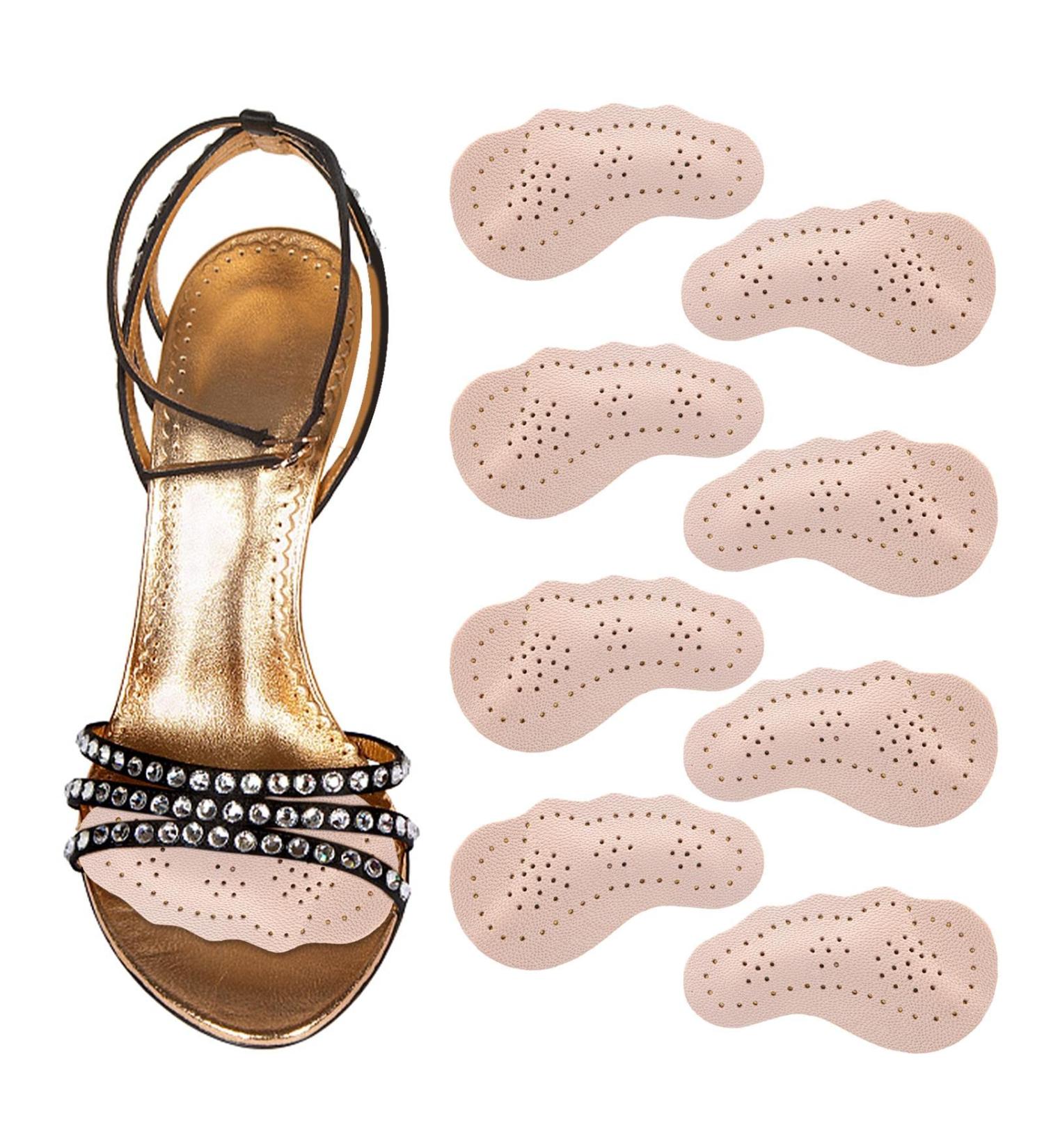 4 Pairs High Heel Inserts with Ball of Foot Cushion for Women | Non-Slip Metatarsal Pads for Pain Relief and Comfort - Buy Online on GoSupps.com