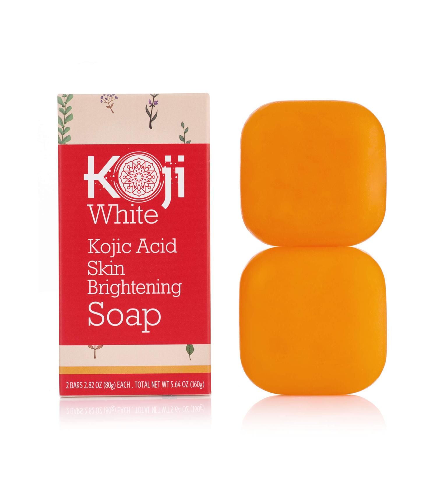 Pure Kojic Acid Skin Brightening Soap - 2 Bars for Glowing Skin, Dark Spots, Uneven Tone - Maximum Strength Formula, SLS and Paraben-Free - Dermatologist Tested - Buy Online on GoSupps.com