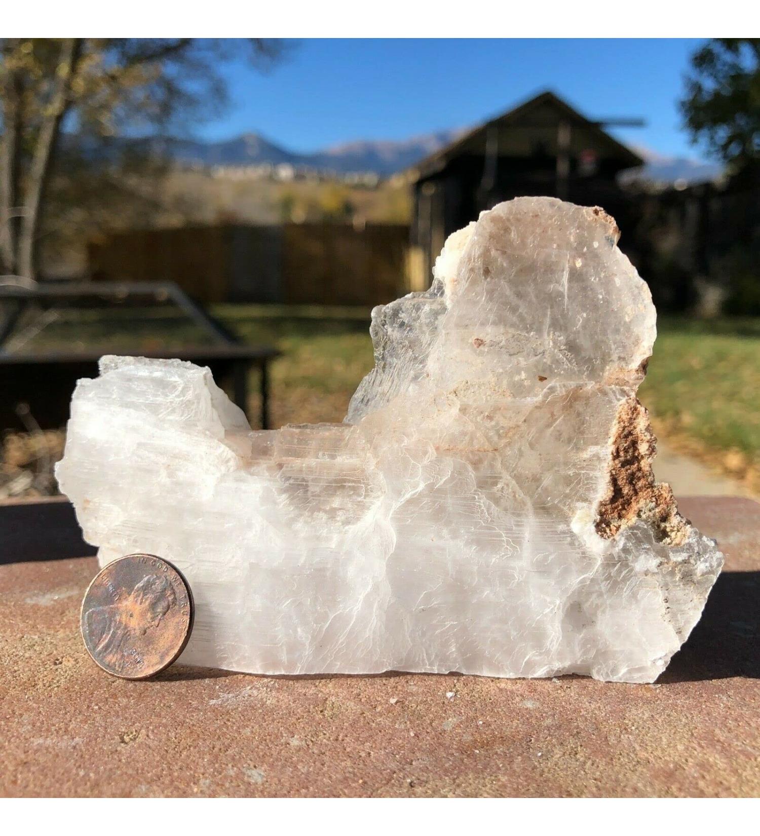 Natural Crystal Rough Decoration 155g Raw Natural Standing Selenite Piece Cut Slab Stone Specimen - Buy Online on GoSupps.com