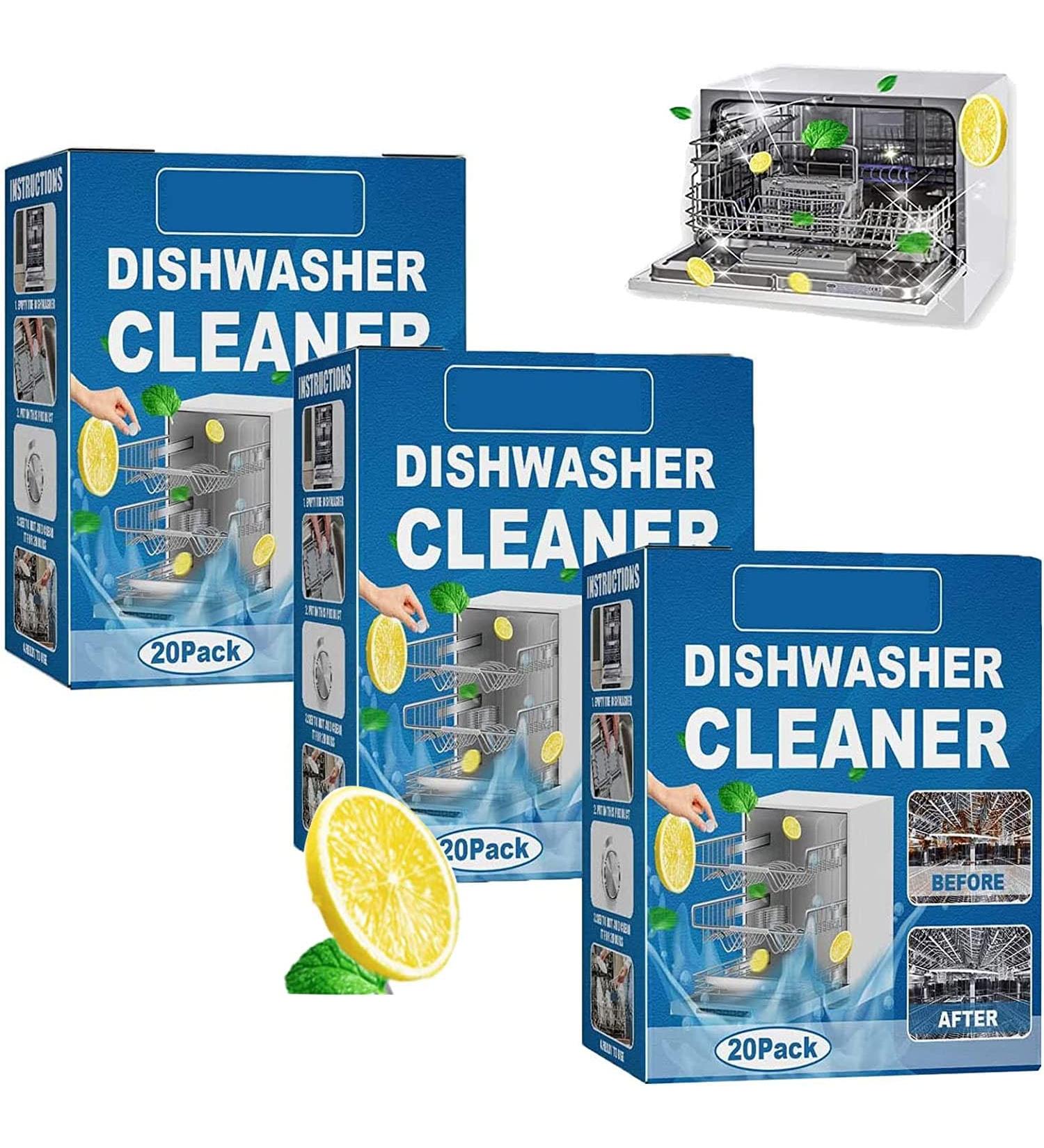 Dishwasher Tablets for Deep Cleaning and Limescale Removal - Pack of 3 Boxes - Buy Online on GoSupps.com