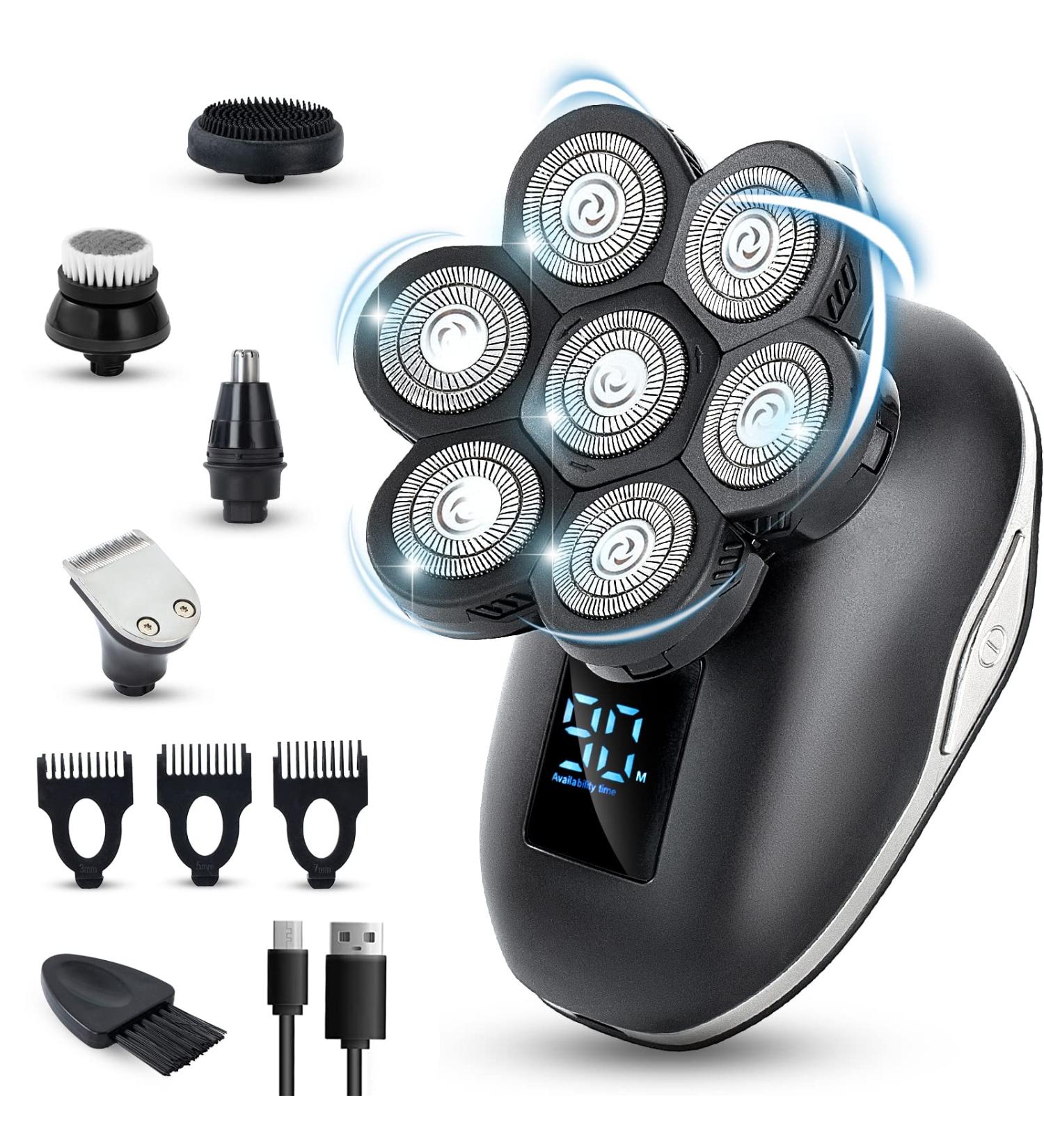 Bald Head Shavers for Men: Freedom Grooming Flex Series Head Shaver Kit | Electric Razor & Trimmer - Buy Online on GoSupps.com