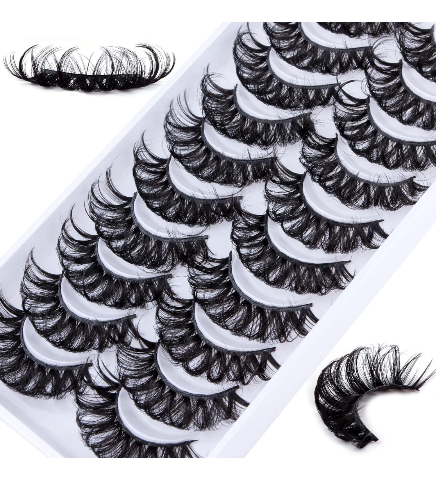 Buy 10 Pairs of 3D False Eyelashes - Reusable Natural Eyelashes Set (002) | International Shipping Available - Buy Online on GoSupps.com