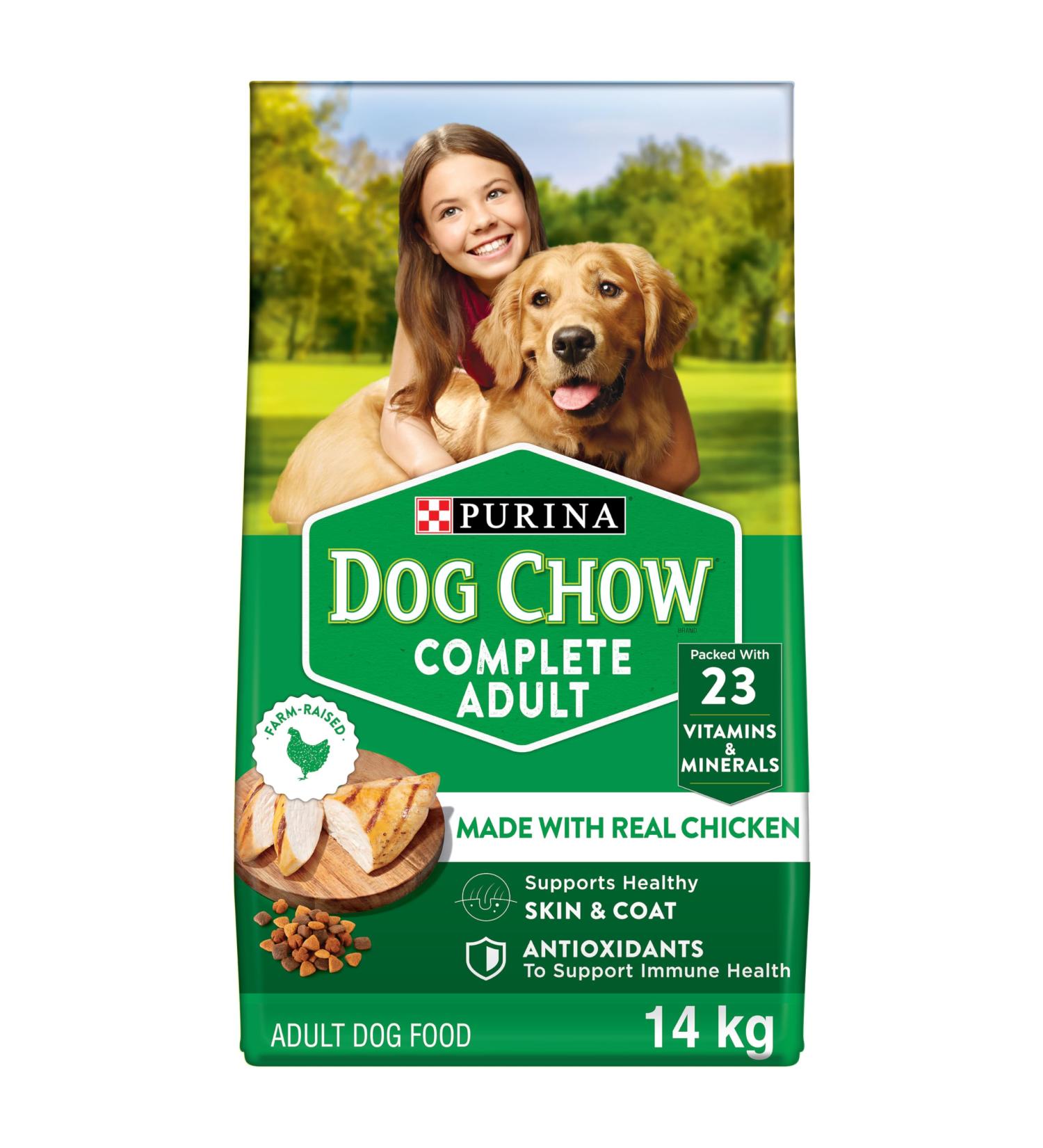 Dog Chow Complete Dry Dog Food Chicken - 14 kg Bag 14 kg (Pack of 1) - Buy Online on GoSupps.com