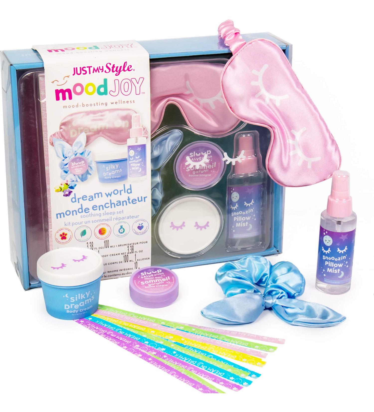 Dream World Bedtime Ritual Set: Silk Eye Mask, Scrunchie, Pillow Mist & More - Buy Online on GoSupps.com