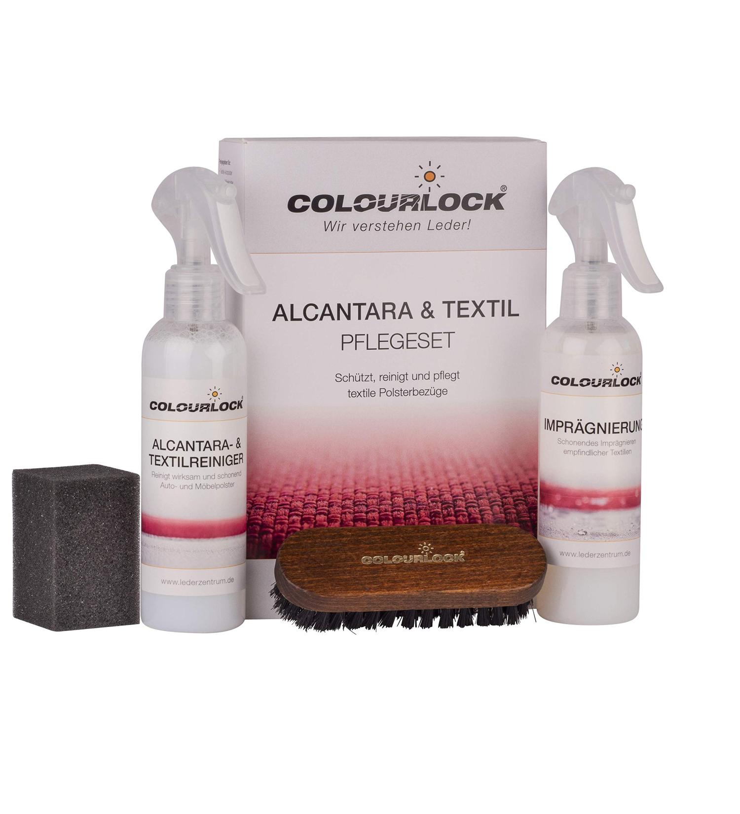 Colourlock Alcantara & Textile Nursing Set - Clean & Protect Alcantara Microfiber & Natural Fibers with 200ml Cleaner & Impregnation - Buy Online on GoSupps.com