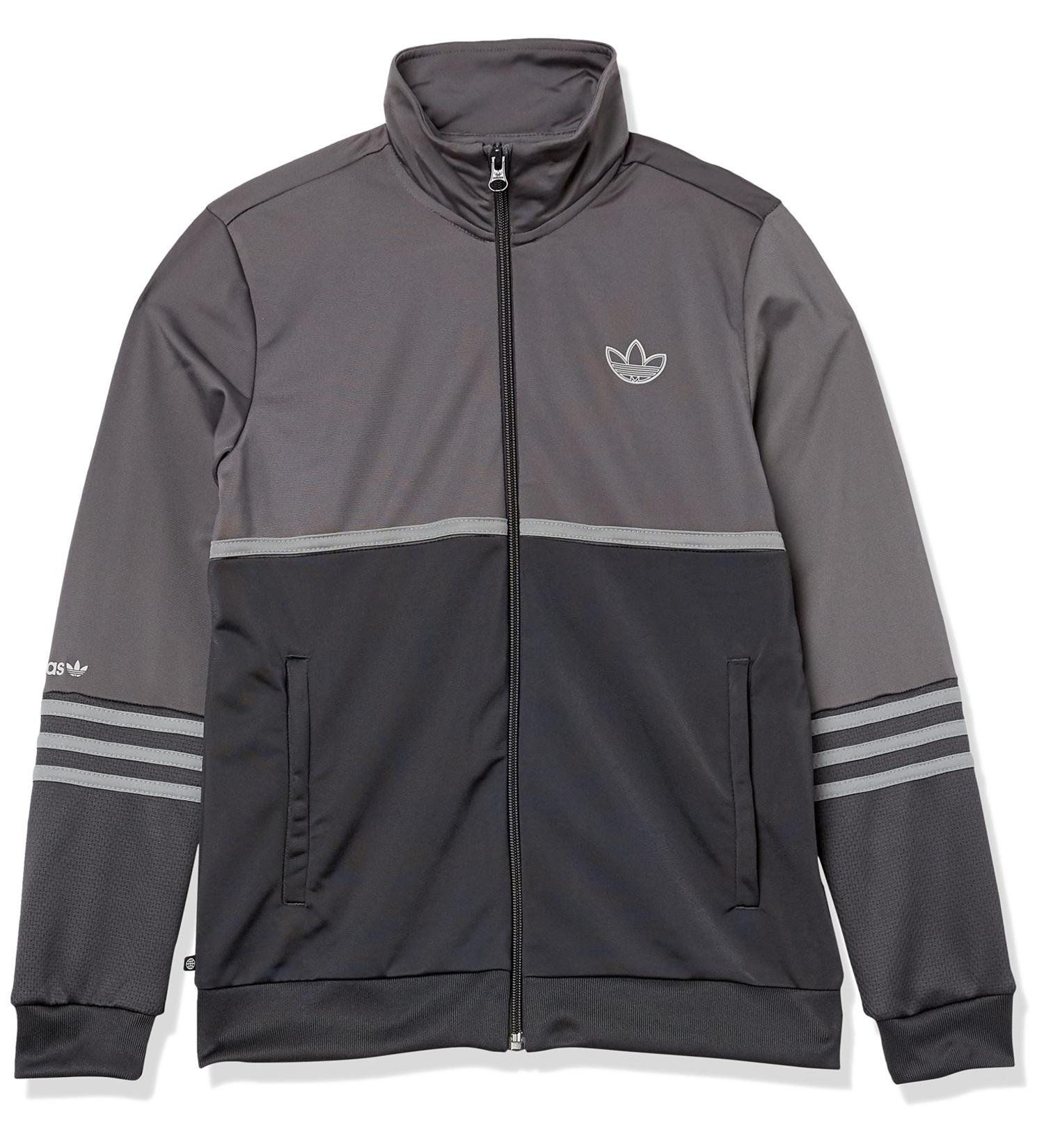 adidas Originals Kids' Sport Collection Track Top in Medium Grey Five - Buy Online on GoSupps.com