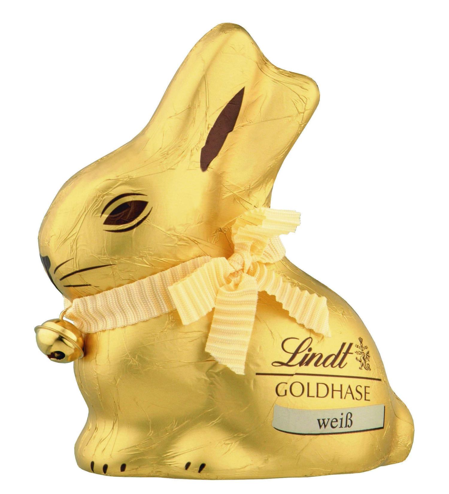 Lindt Chocolate Gold Bunny - 4 x 100g White Premium Easter Chocolate Gift | Chocolate Bunny for Easter | International Shipping Available - Buy Online on GoSupps.com