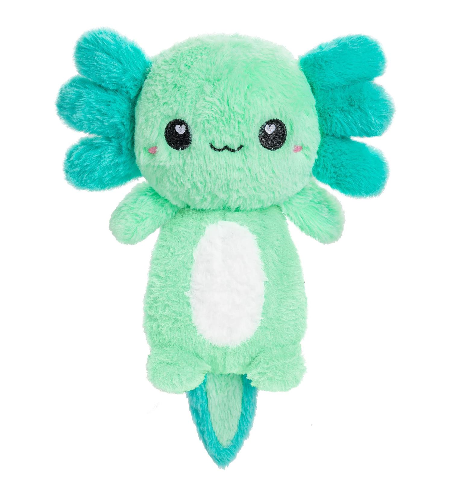 Mint Axolotl Microwavable Heating Pad - Cute Kawaii Plushie for Women and Kids - Hot/Cold Therapy Stuffed Animal - Perfect Axolotl Gift - Buy Online on GoSupps.com