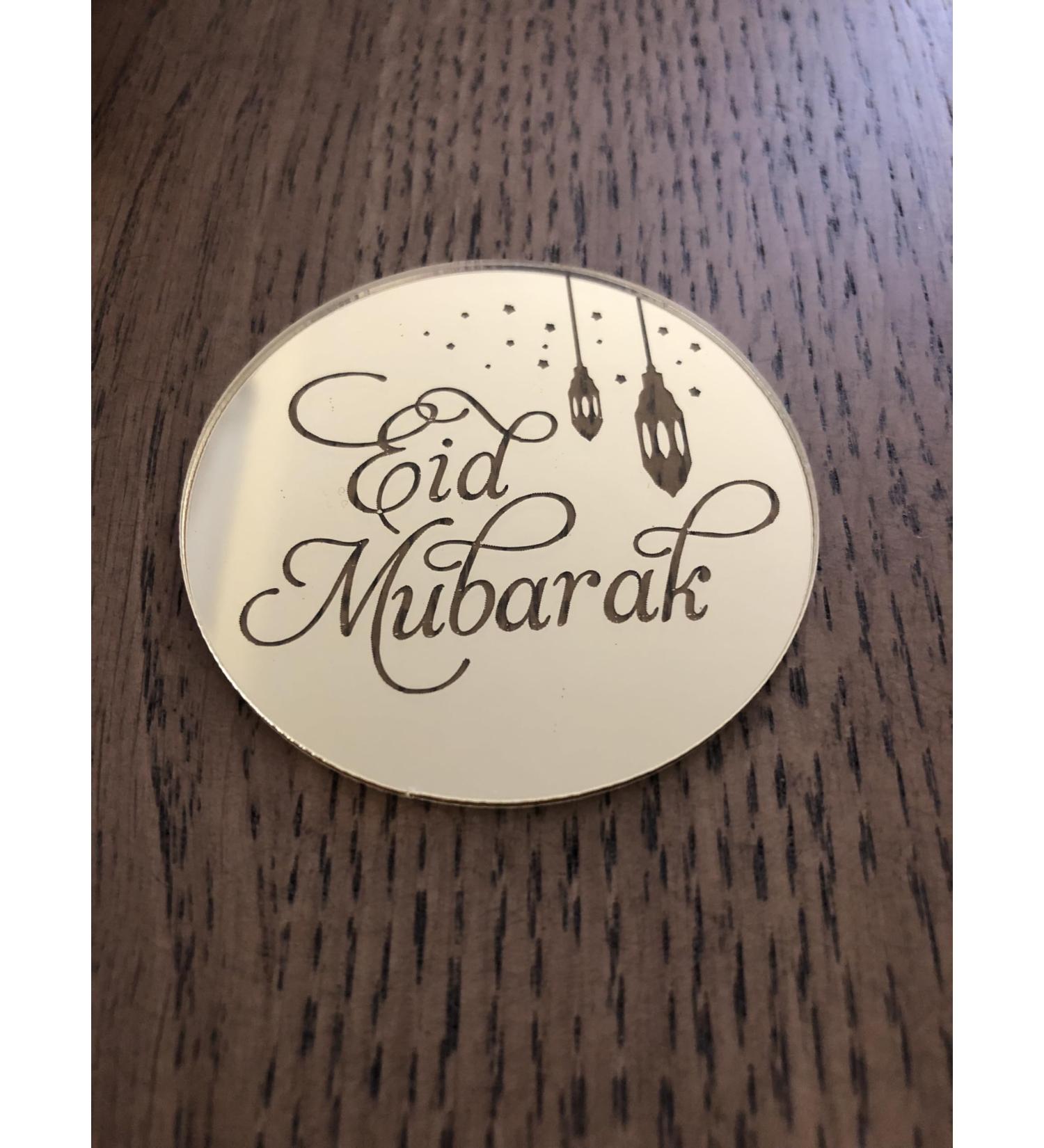 6 Eid Mubarak Cupcake Disc Toppers Gold Eid Cupcake Discs Eid Cupcake Toppers Eid Gift Tags Hamper Tags Eid Gift Charms Eid Cake Decorations. - Buy Online on GoSupps.com