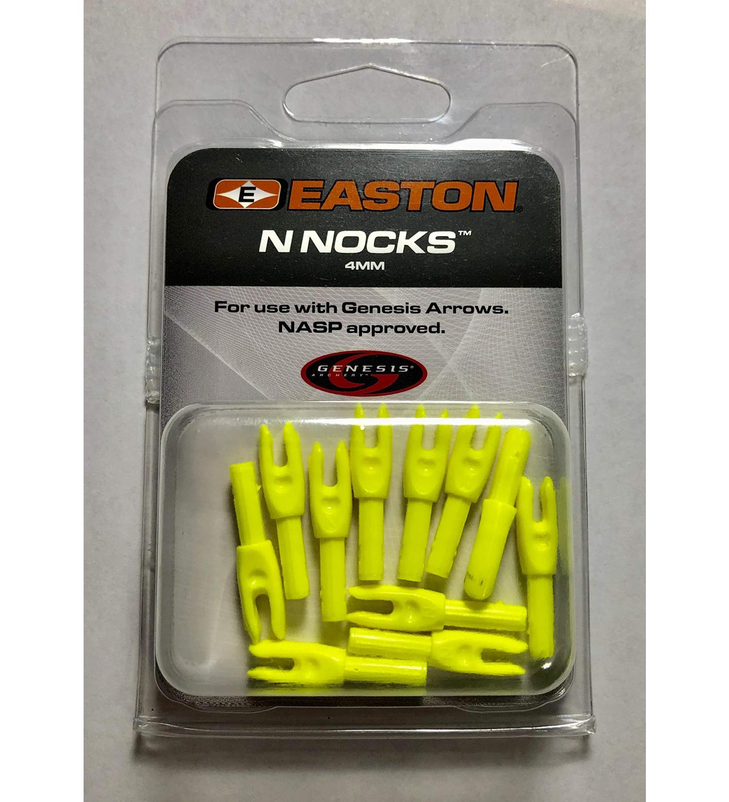 Easton Genesis N Archery Nocks (12 Pack), Yellow