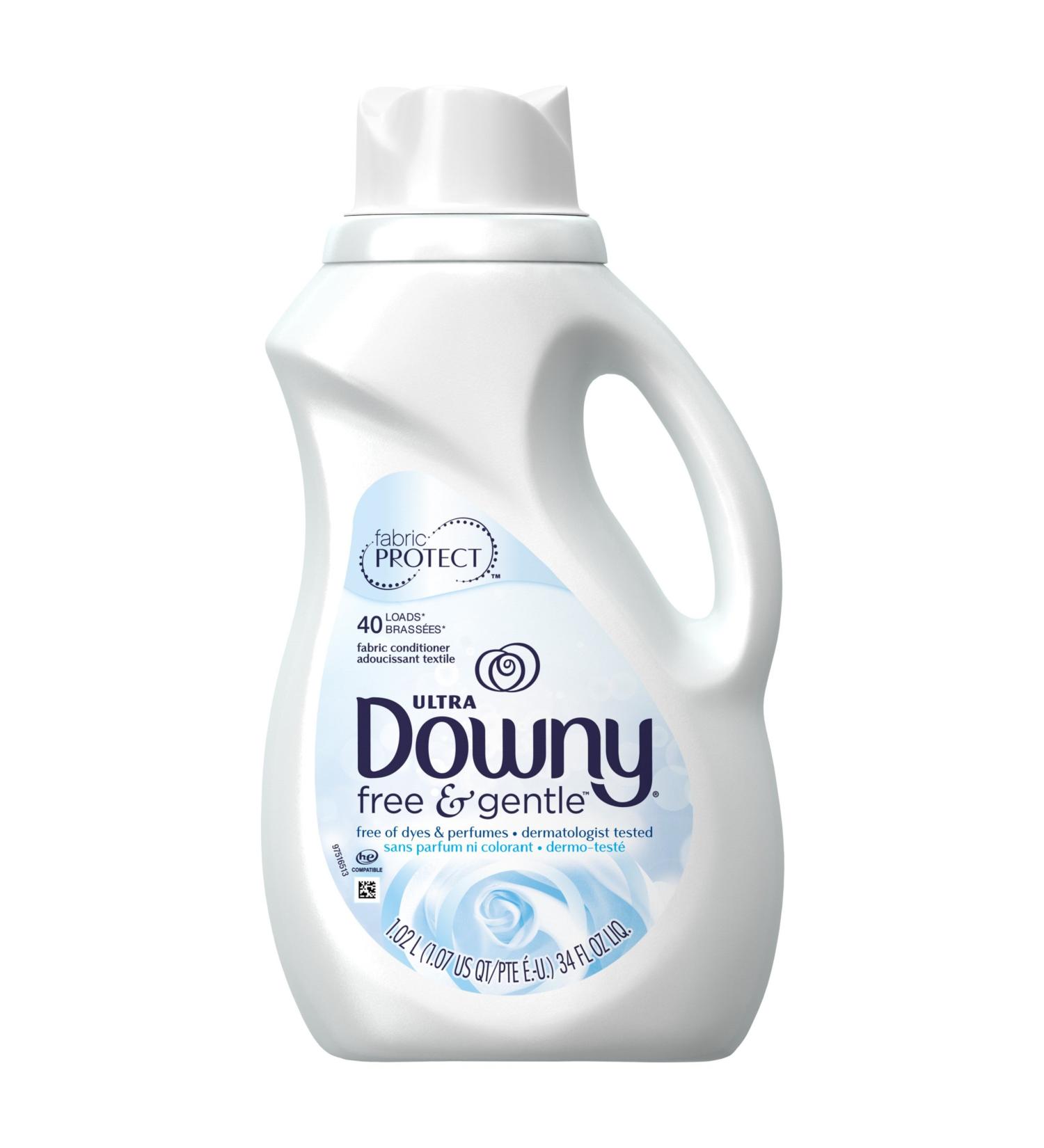 Downy Free & Gentle Liquid Fabric Conditioner - 34 Fl Oz | Sensitive Skin Formula - Buy Online on GoSupps.com