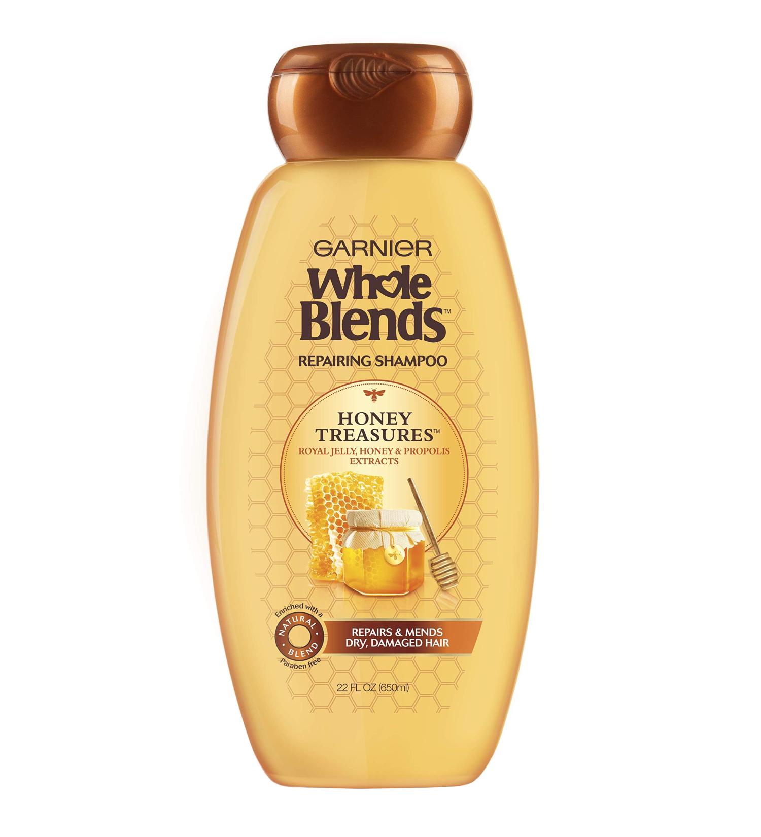 Garnier Whole Blends Repairing Shampoo Honey Treasures 22 Fl Oz - Ideal for Damaged Hair - Buy Online on GoSupps.com