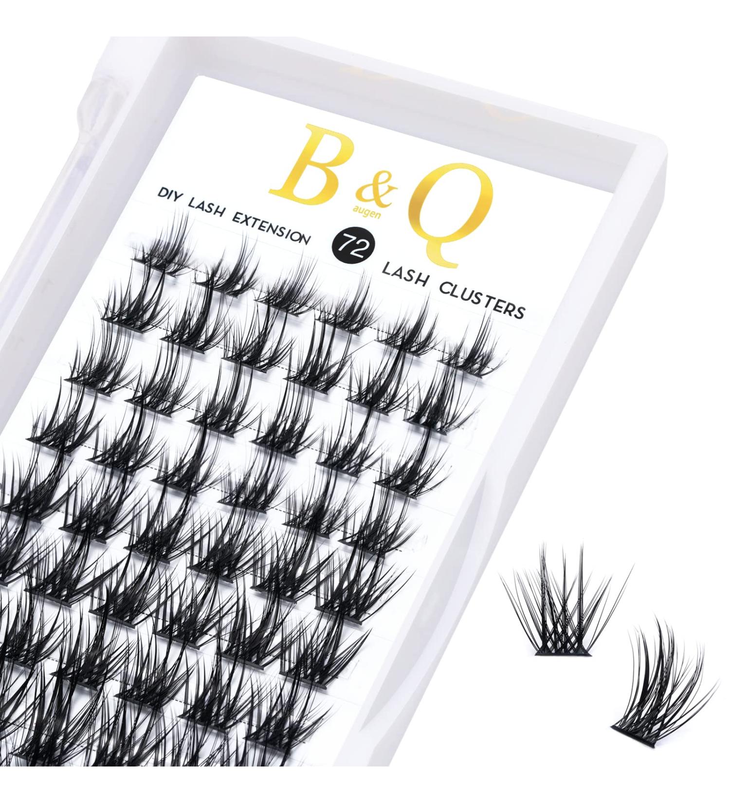 Buy 72 Pcs DIY Individual Eyelash Extensions - Reusable Wispy & Fluffy Eyelashes for Beginners (D-10mm B20) - Perfect for At-Home Use - Buy Online on GoSupps.com