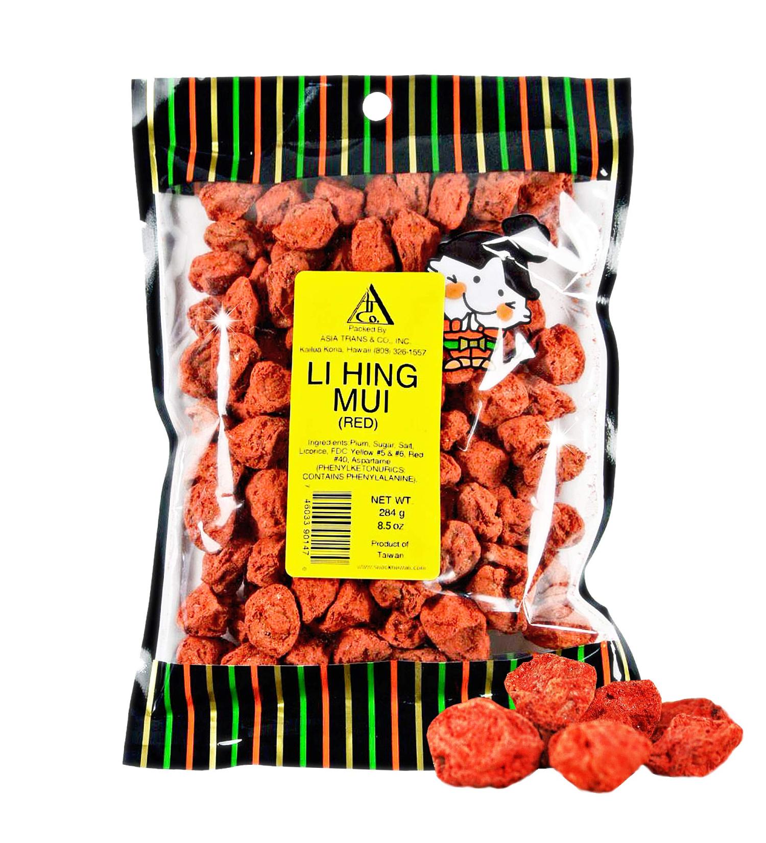 Asia Trans Li Hing Mui Crack Seed Plums - Sweet & Sour Dried Asian Plum Candy - Buy Online on GoSupps.com