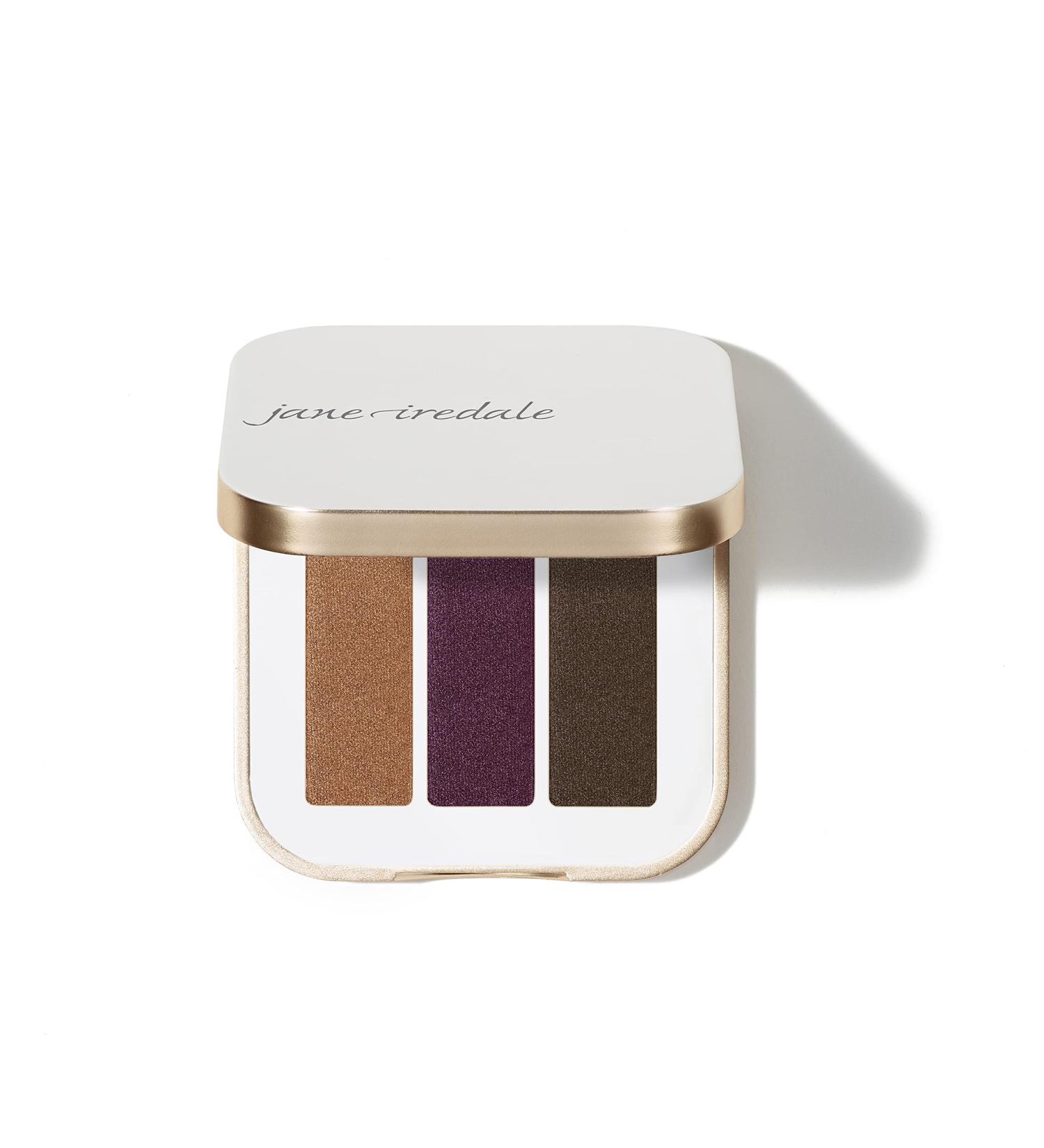 jane iredale PurePressed Eye Shadow Triple - Highly Pigmented Mineral Eyeshadow - Long Lasting & Crease Resistant - Safe for Sensitive Eyes - Ravishing - Buy Online on GoSupps.com