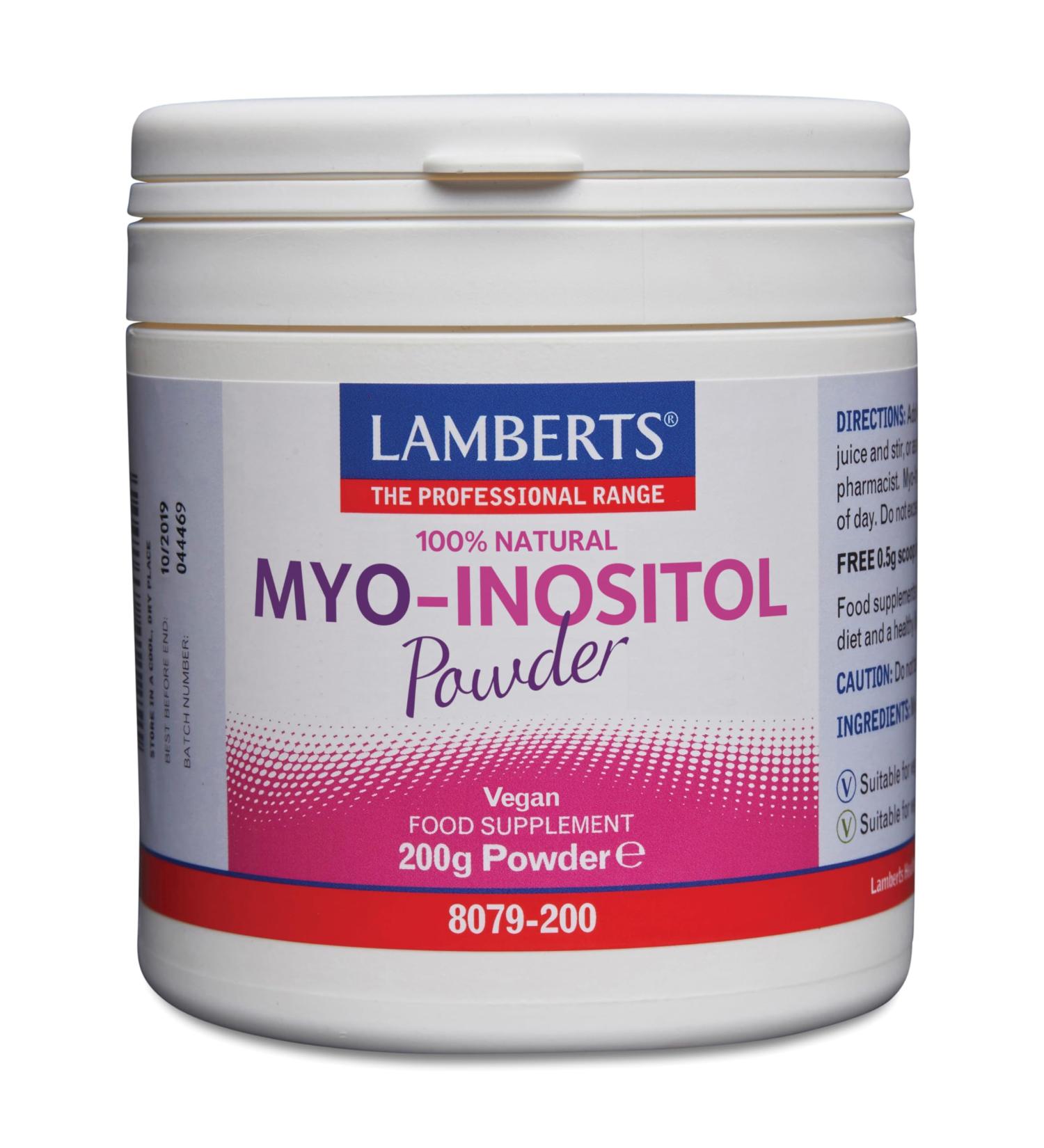 Lamberts MYO INOSITOL polvo 200gr is a versatile item that meets a variety of everyday needs It fits well with various daily routines The weight is 200 g That means pa - Buy Online on GoSupps.com