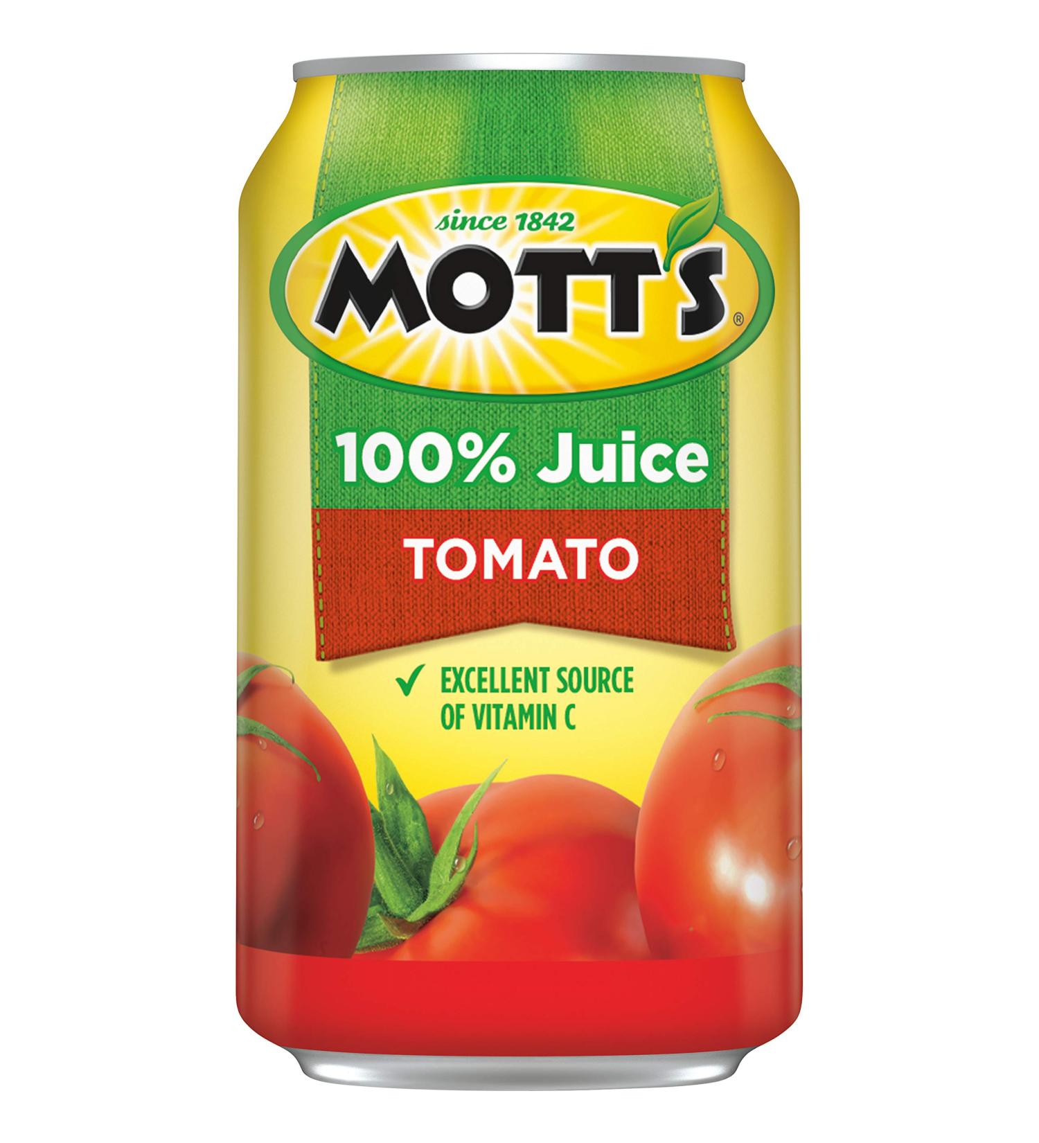 Mott's 100% Tomato Juice 11.5oz Can - 24 Pack - Buy Online on GoSupps.com