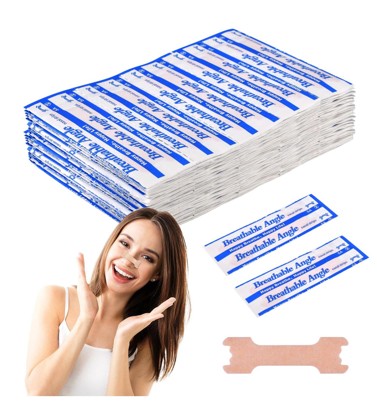 100 Nose Strips - Snoring Stopper | Breathe Better Relieve Clogged Nose & Improve Sleep - Buy Online on GoSupps.com