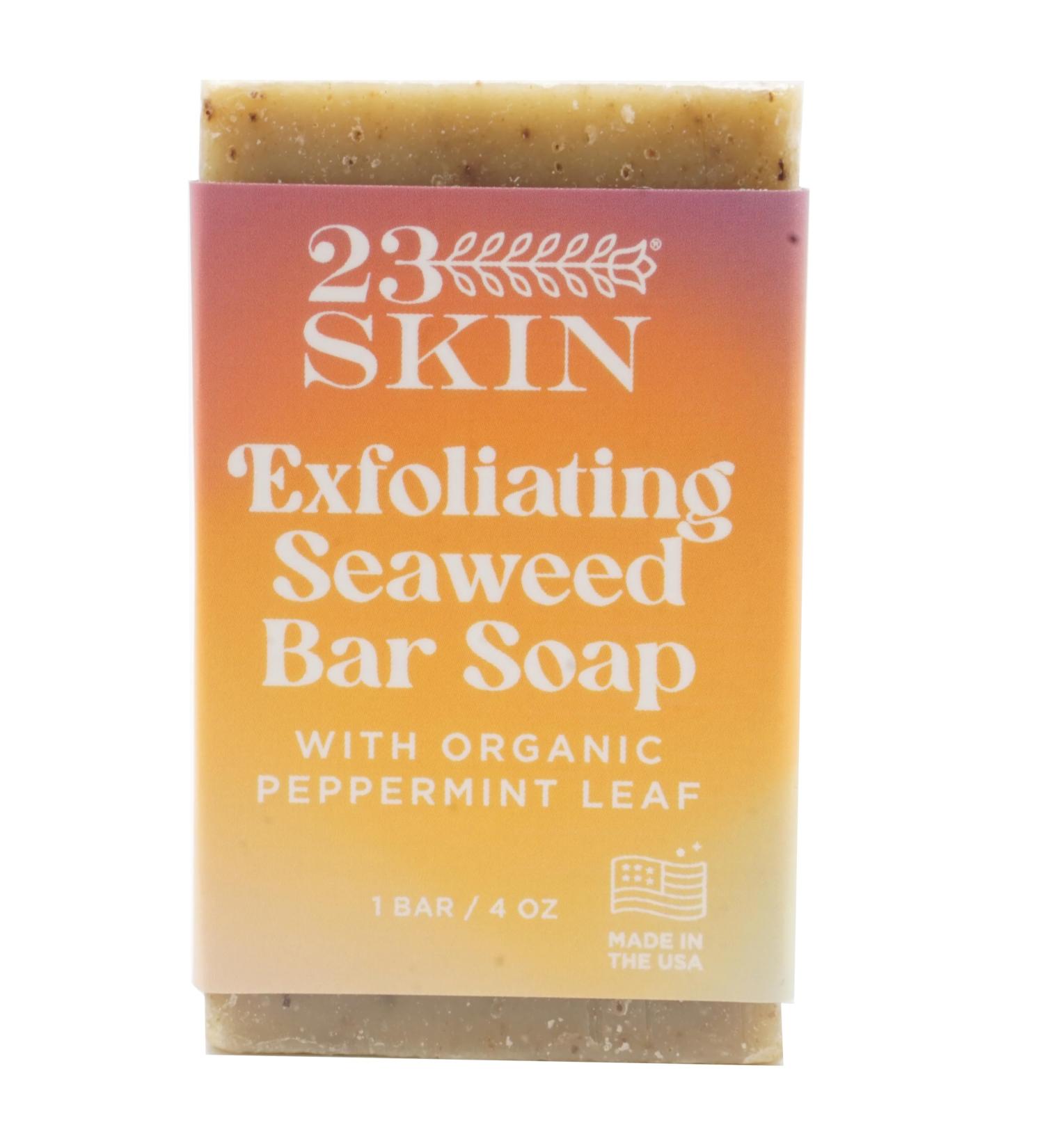 Exfoliating Seaweed Soap Bar | Natural Essential Oils & Organic Peppermint | Deep Cleansing Exfoliation for Men & Women - International Shipping Available - Buy Online on GoSupps.com