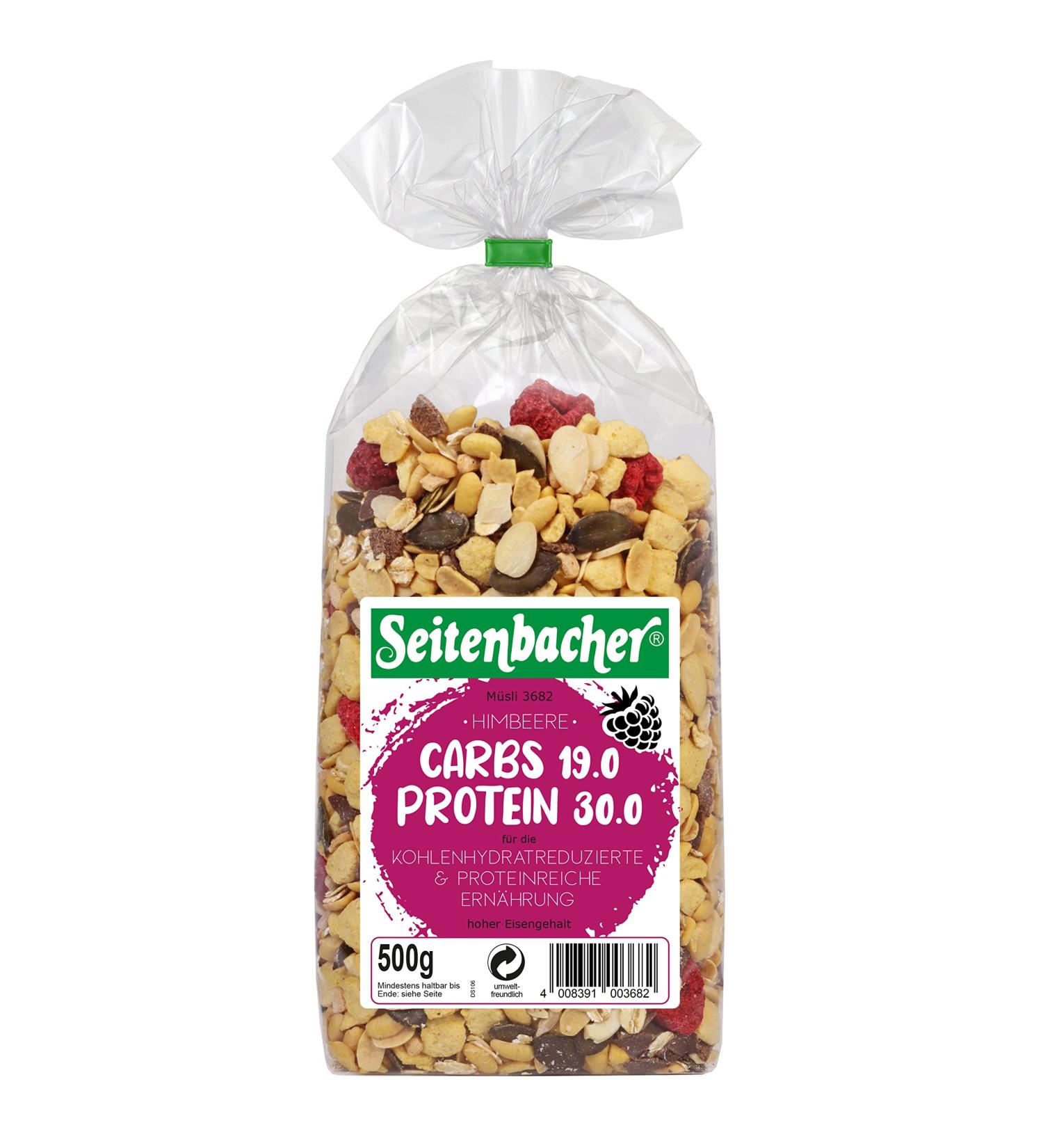 Seitenbacher Muesli Low Carb 190 framboos 3 pieces 3 x 05 kg - Buy Online on GoSupps.com