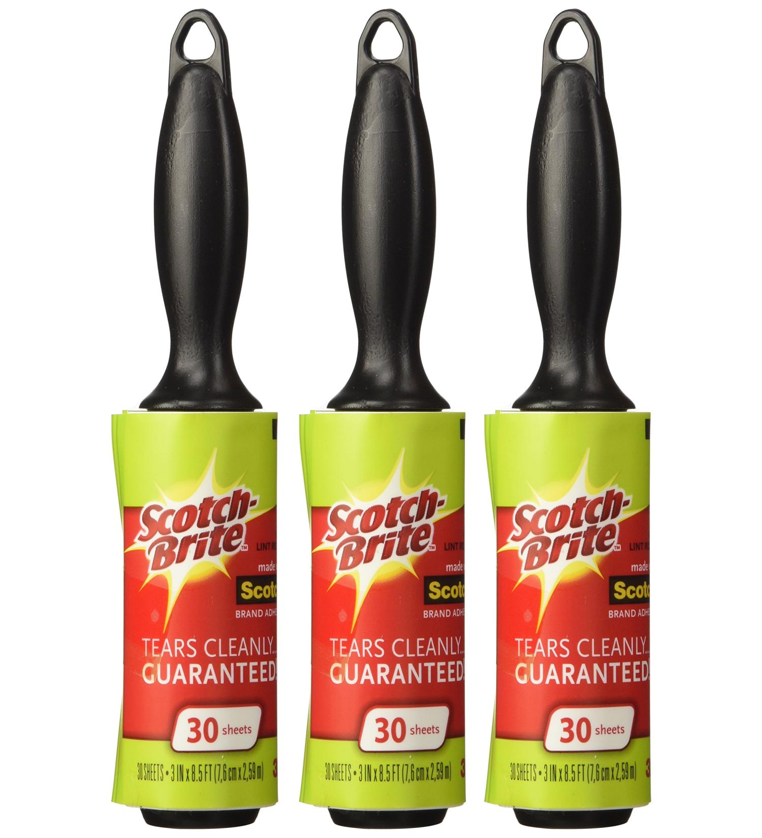 Buy Scotch 3M 30-Sheet Mini Lint Rollers - Pack of 3 | International Shipping Available - Buy Online on GoSupps.com