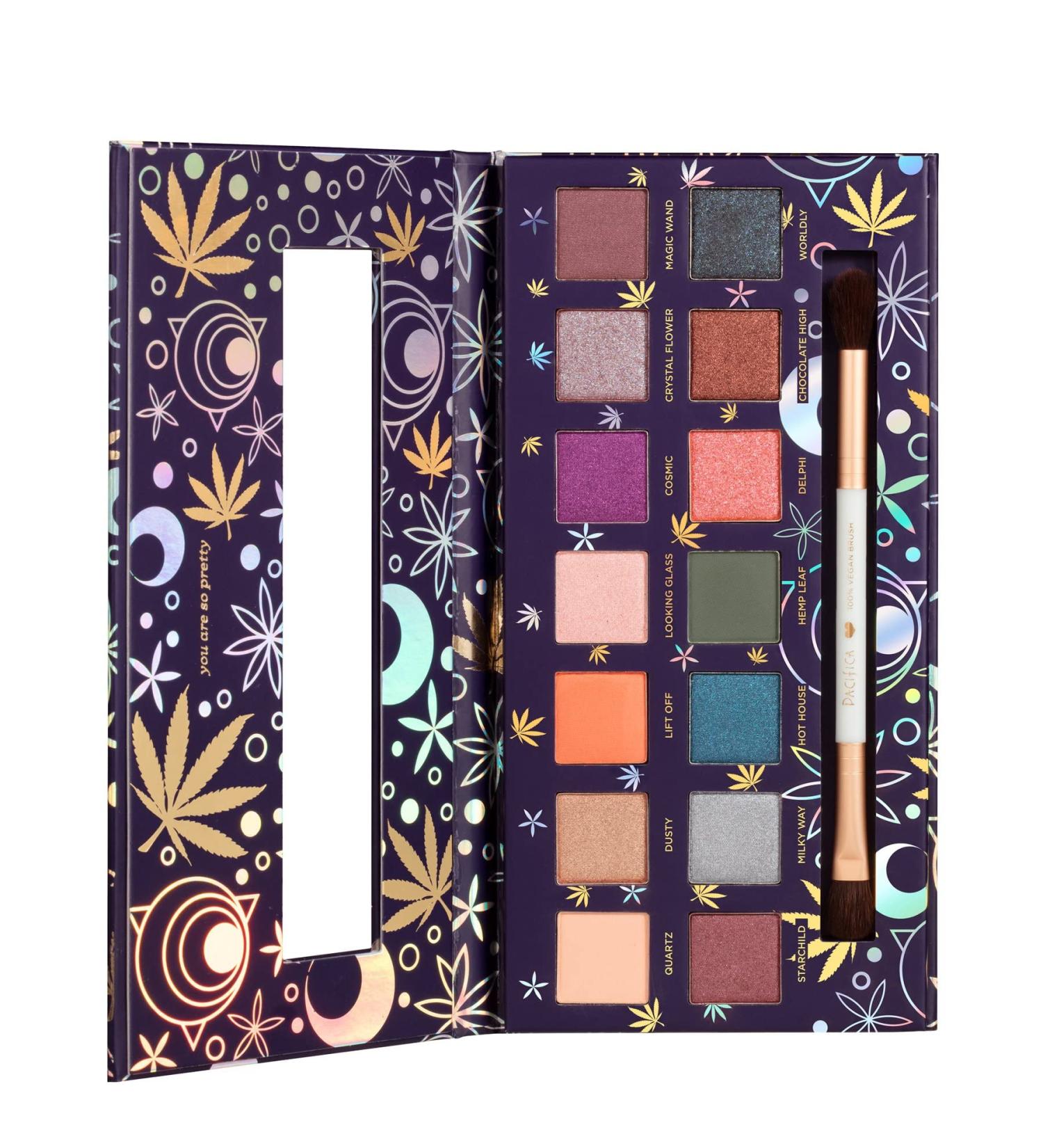 Shop Pacifica Cosmic Reflect Palette - 14 Shades (0.45 oz) | Vegan & Cruelty-Free - Buy Online on GoSupps.com