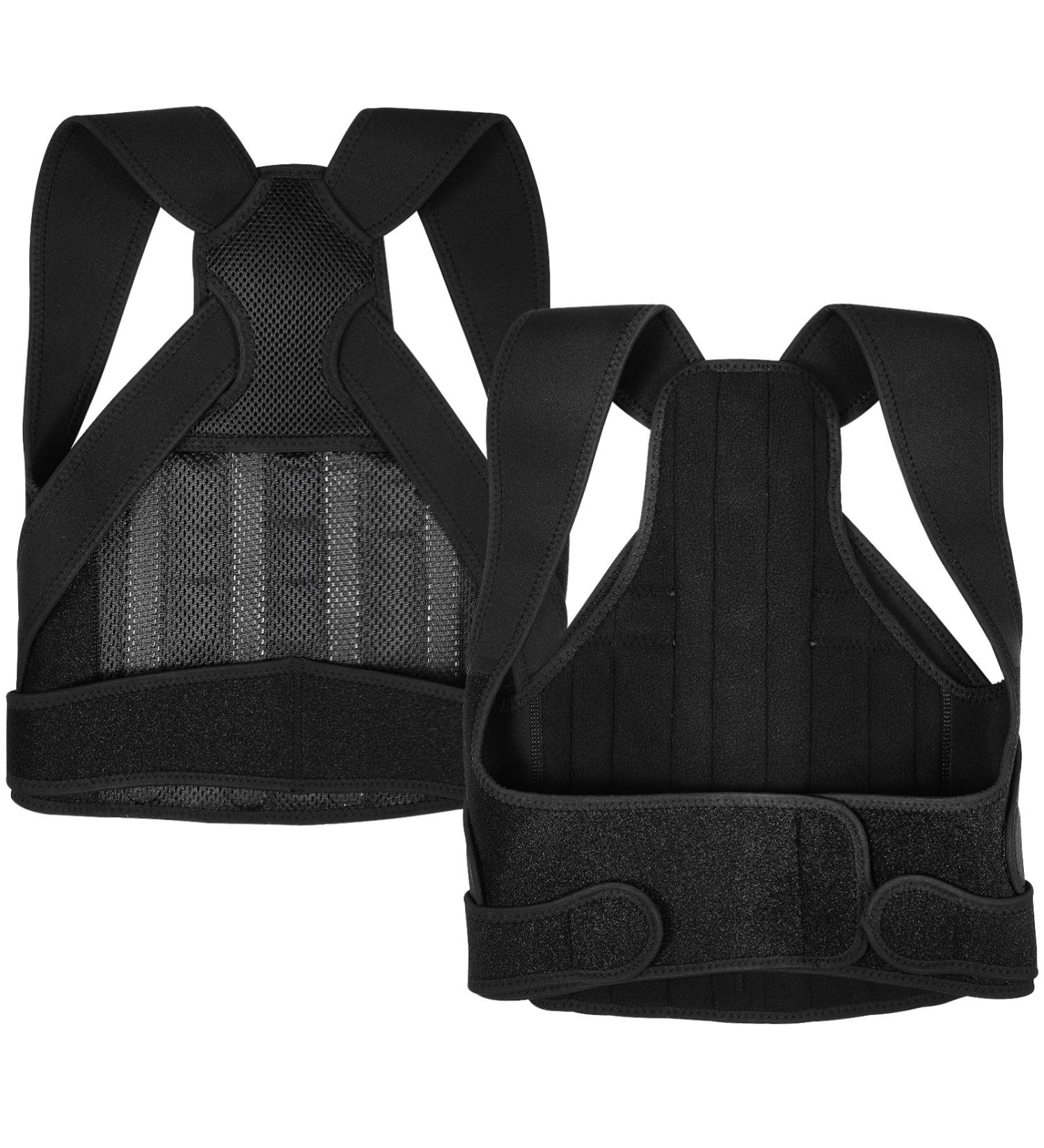 Adjustable Back Posture Corrector Belt Straps for Men & Women | Neoprene Support for Better Posture | 48.5x35cm - Buy Online on GoSupps.com