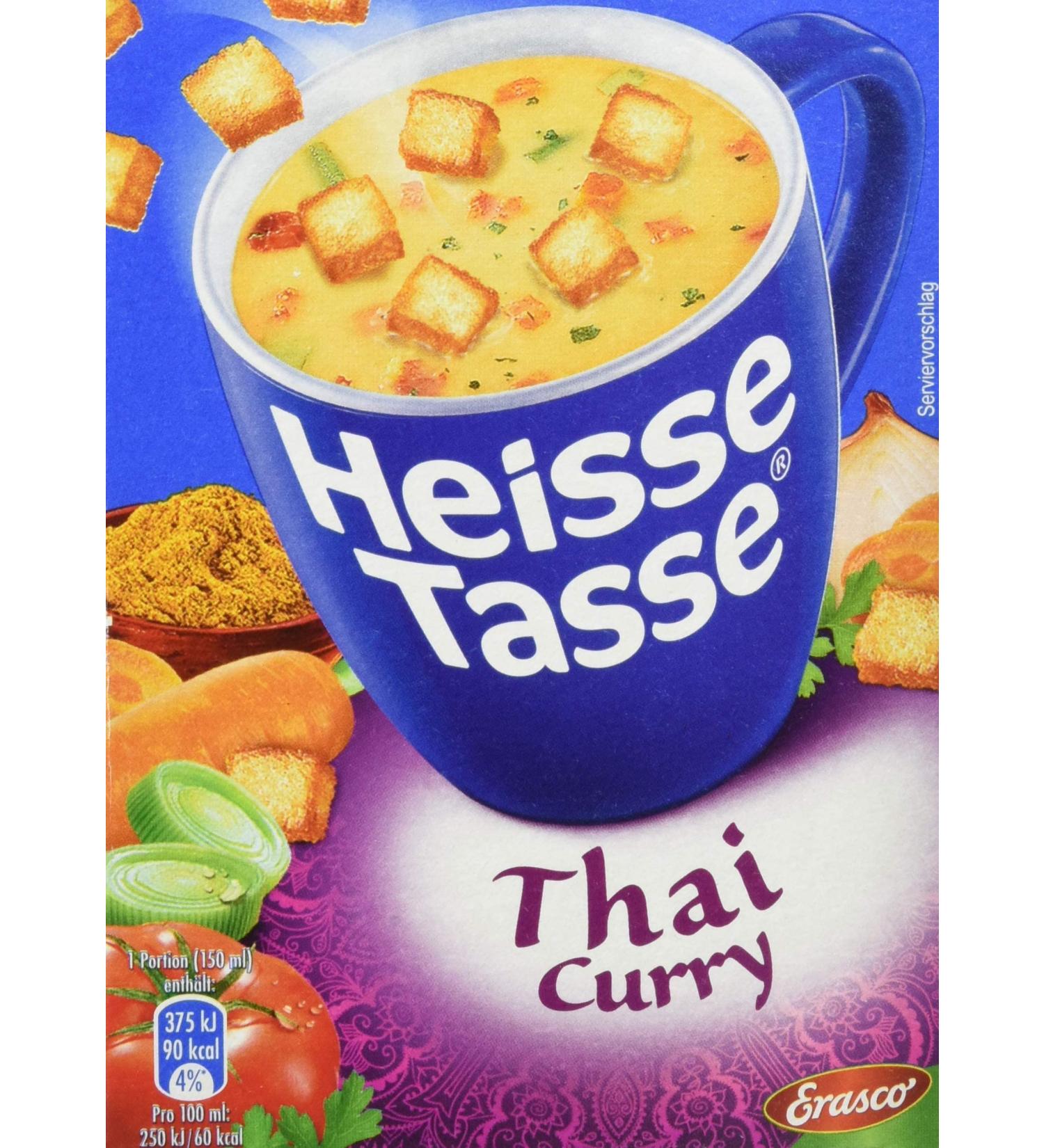 Authentic Hot Thai Curry with Crispy Croutons - 9-Pack (3 Bags 450ml Each) - International Shipping Available - Buy Online on GoSupps.com