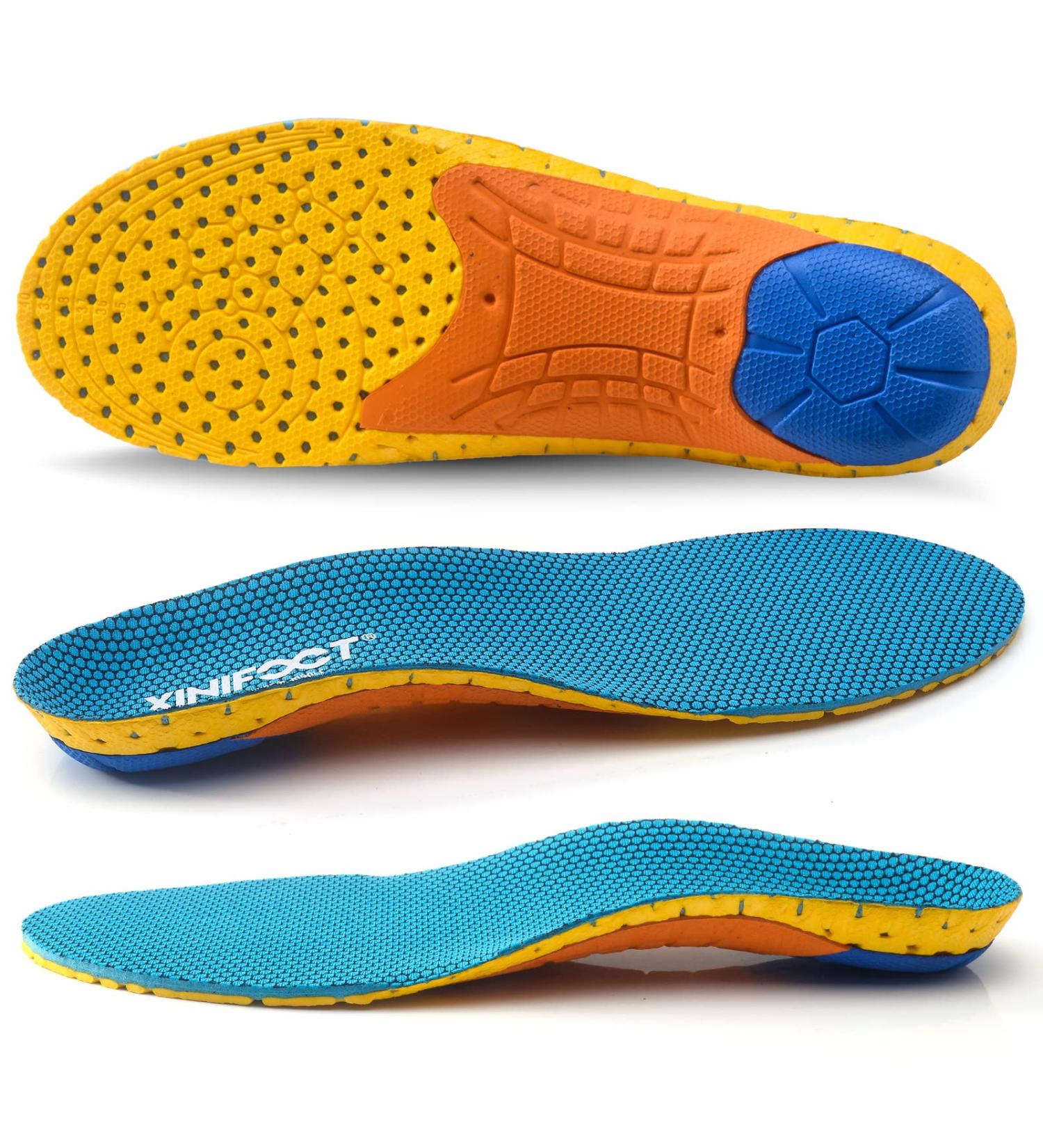 XINIFOOT Professional Plantar Fasciitis Shoe Insoles - 2 Pairs, High Elastic Cushioning Inserts for Foot Relief & Shock Absorption - Breathable Sports Feet Insoles for Women, Size M (US 4-7) - Buy Online on GoSupps.com