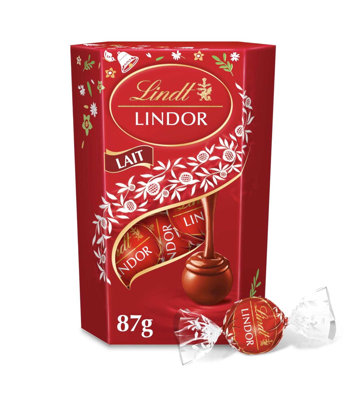 Lindt - Cornet LINDOR - Chocolat au Lait - Id al pour P ques 87g Lait 87g - Buy Online on GoSupps.com