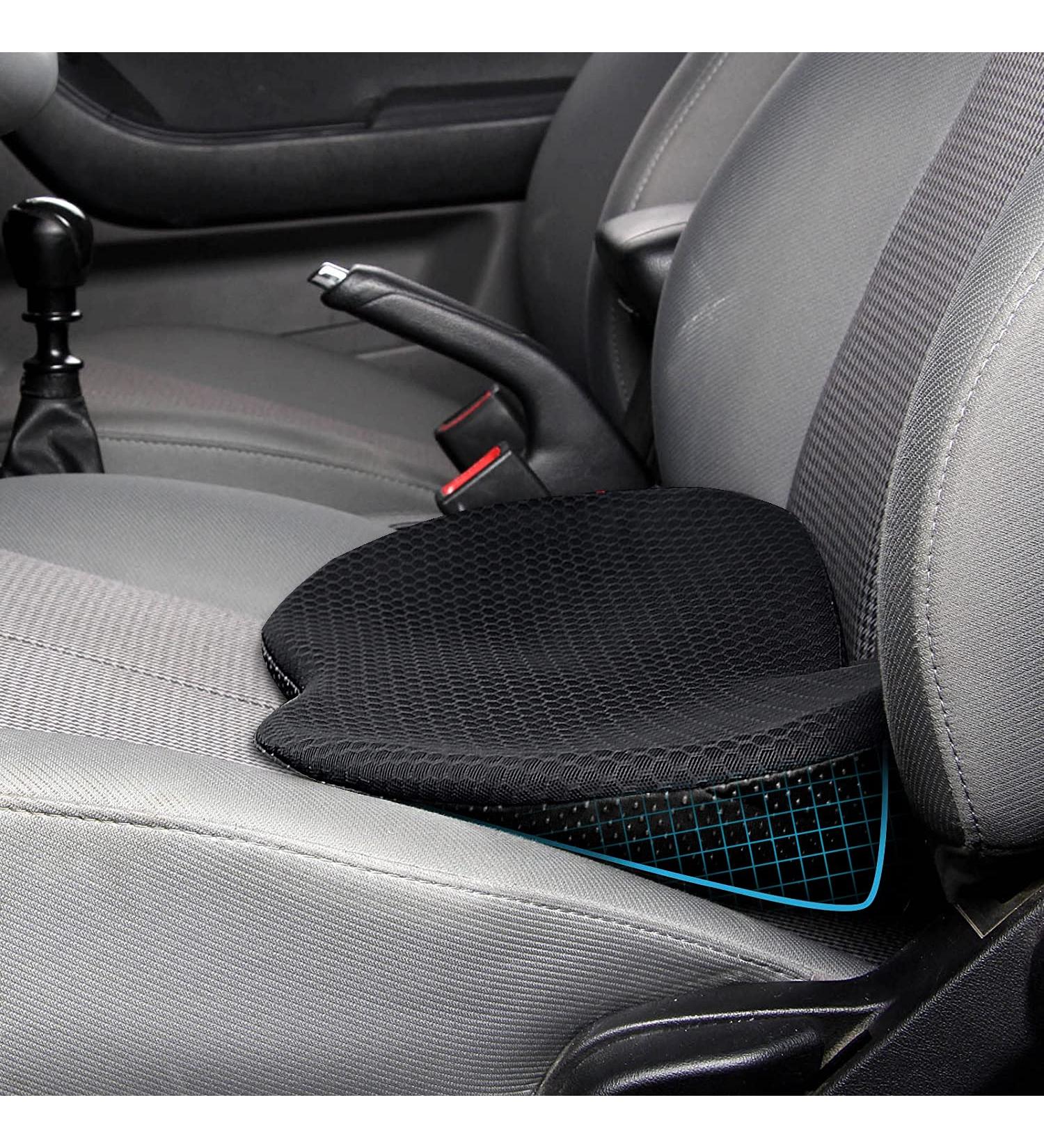 Livtribe Ergonomic Memory Foam Car Seat Cushion - Orthopedic Support for Comfort on Road Trips (Black) - Buy Online on GoSupps.com