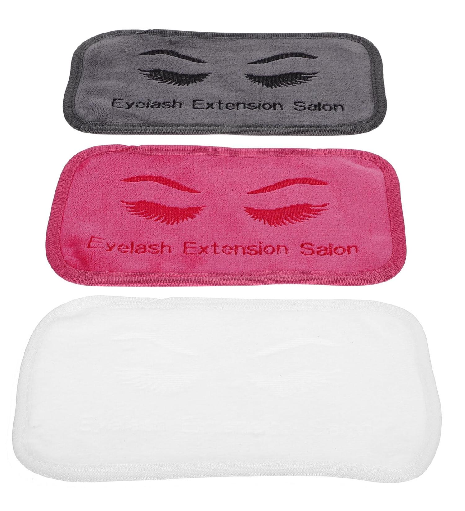 Beavorty 3pcs Eyelash Tool Set | Dark Pink Forehead Pads & Holders for Eyelash Extensions | International Shipping Available - Buy Online on GoSupps.com