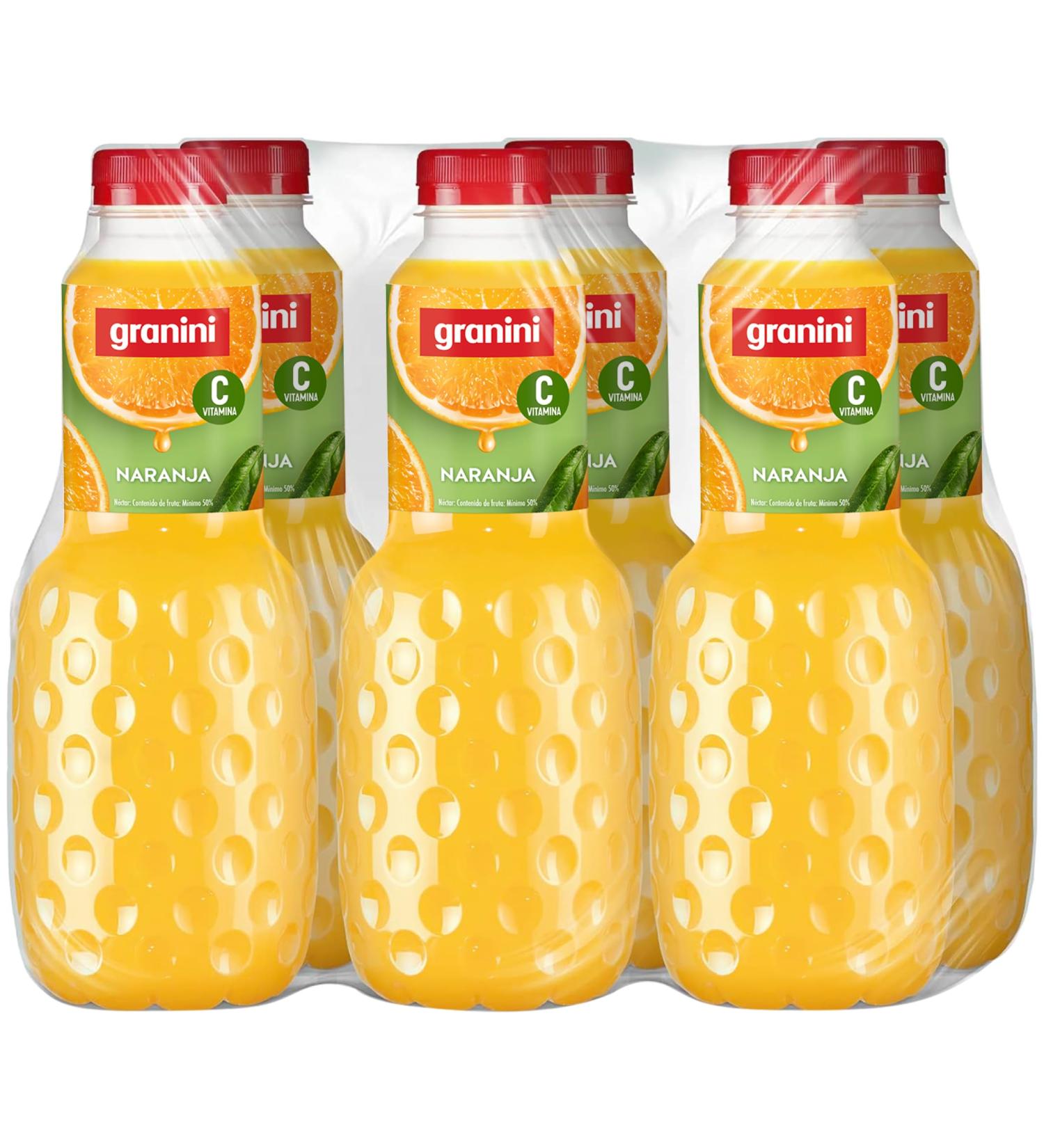  Granini Granini - Orange Nectar made from orange juice 6 x 1L Classic Pack - Buy Online on GoSupps.com