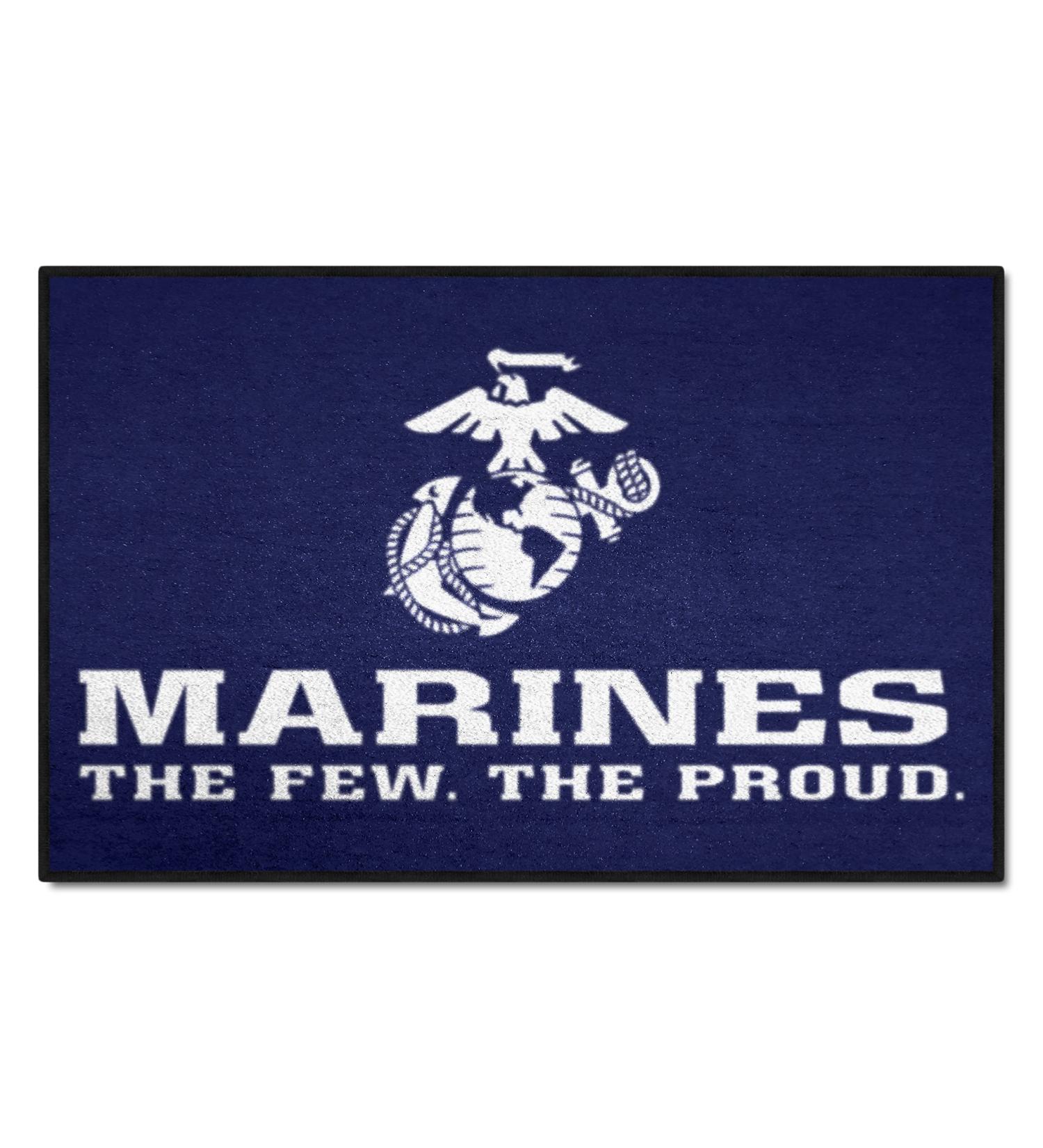 Fanmats Military 'Marines' 19x30 Nylon Starter Rug - Buy Online on GoSupps.com