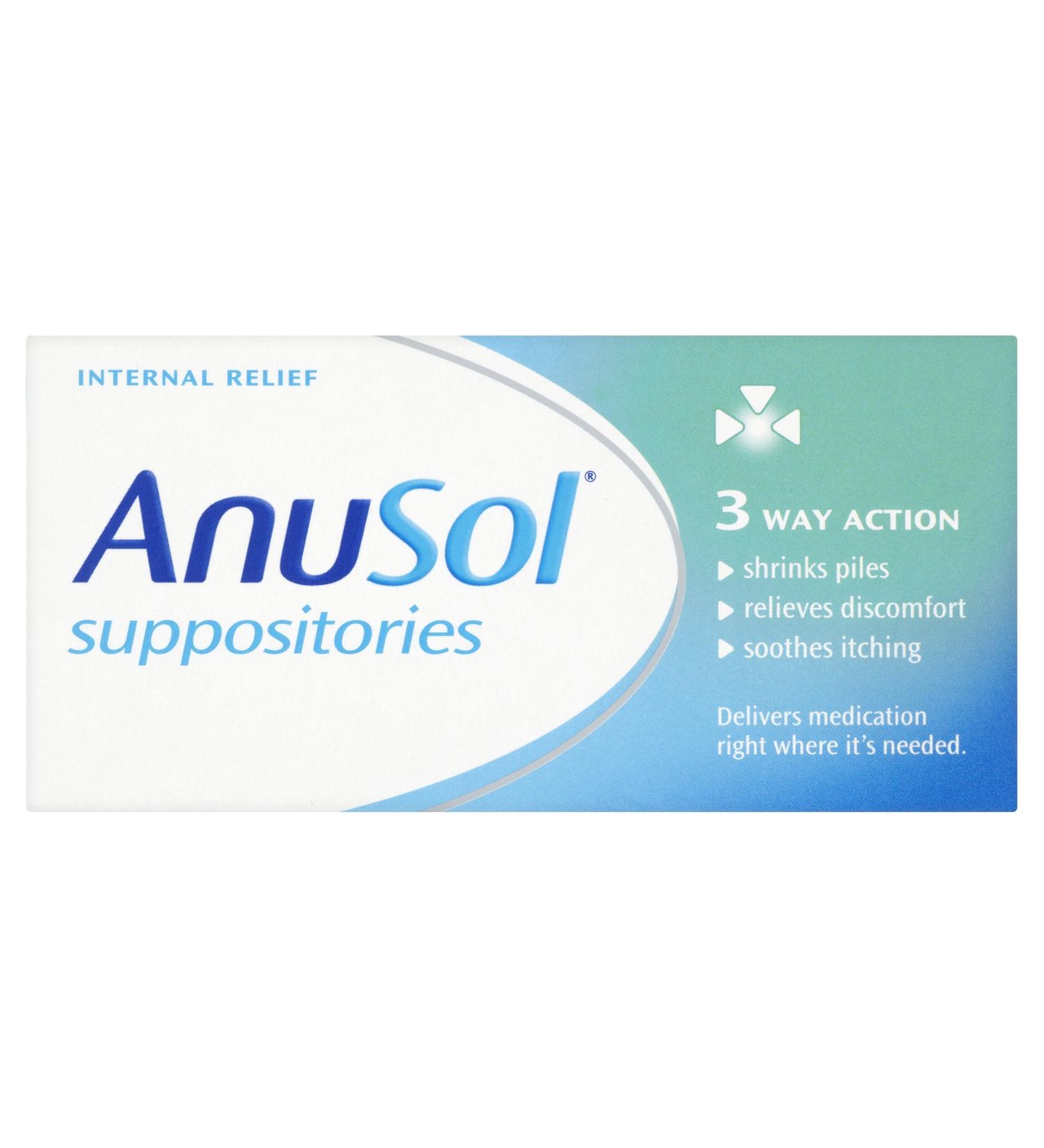 Anusol Haemorrhoids (Piles) Treatment Suppositories 12 Units
