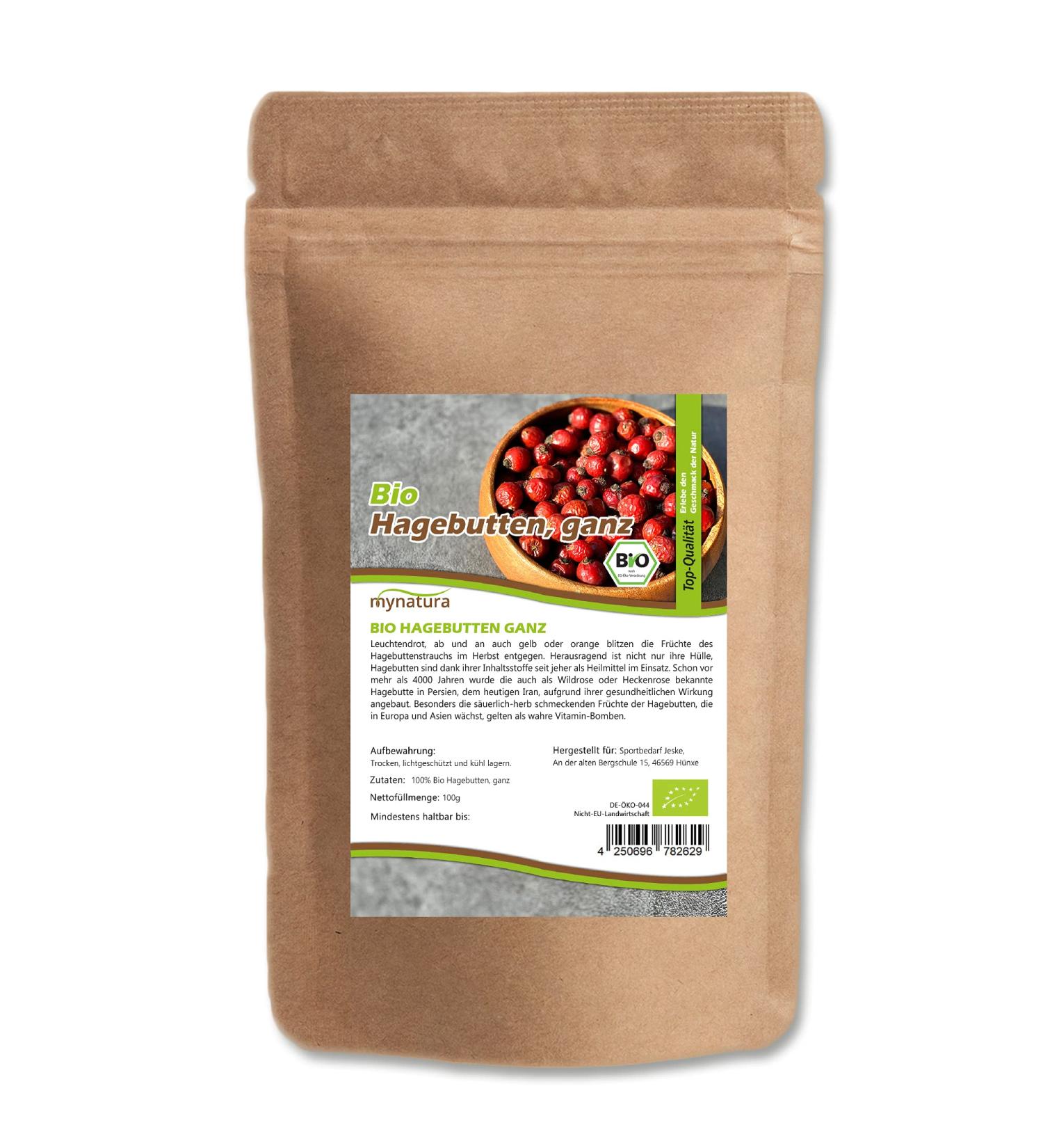  mynatura Mynatura Organic Dried Rosehips - Rosehip Fruits - Vitamin C - Dog Rose - Hedge Rose - Natural Product - In a bag (2000 g) - Buy Online on GoSupps.com