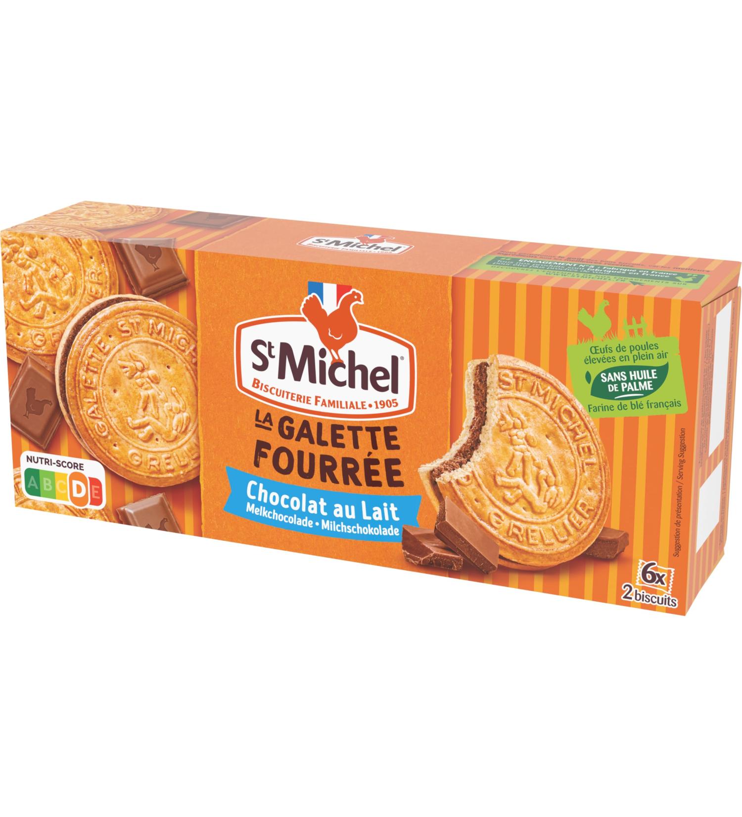 St Michel - Milk Chocolate Filled Patties - Palm Oil Free - 240g pack - Buy Online on GoSupps.com