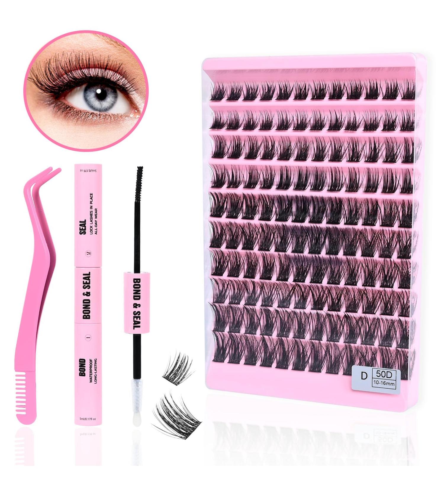 Syloripha Cluster Lashes Individual Lashes D Curl Professional Lash Extension DIY False Eyelashes Fluffy Soft - Buy Online on GoSupps.com