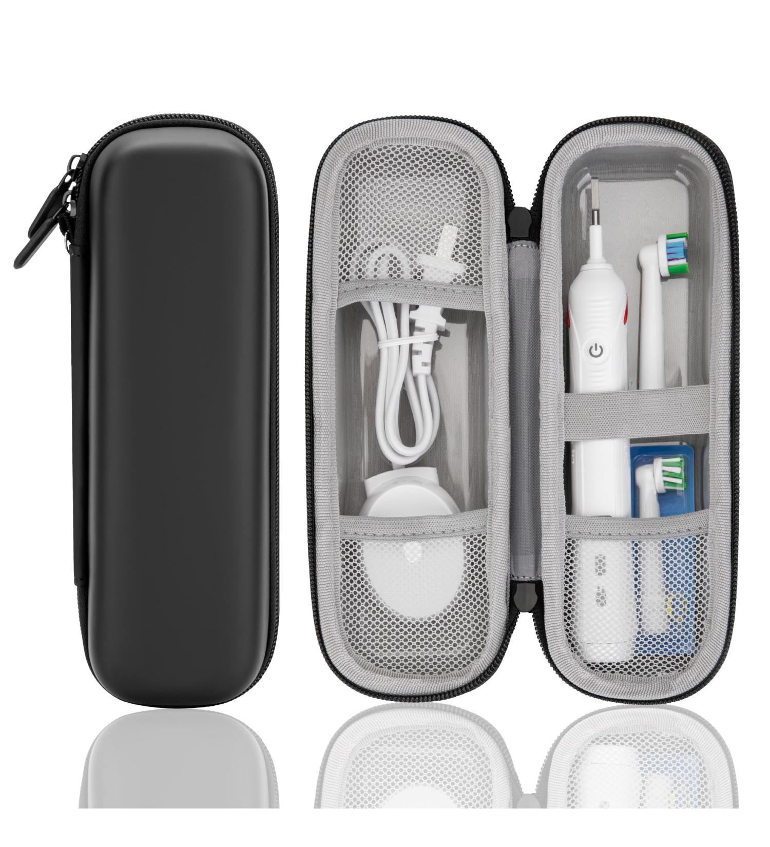 Stukcae Toothbrush Travel Case for Oral-B Pro Series | Hard Shell Portable Electric Toothbrush Protector with Waterproof Lining & Accessory Pocket - Buy Online on GoSupps.com