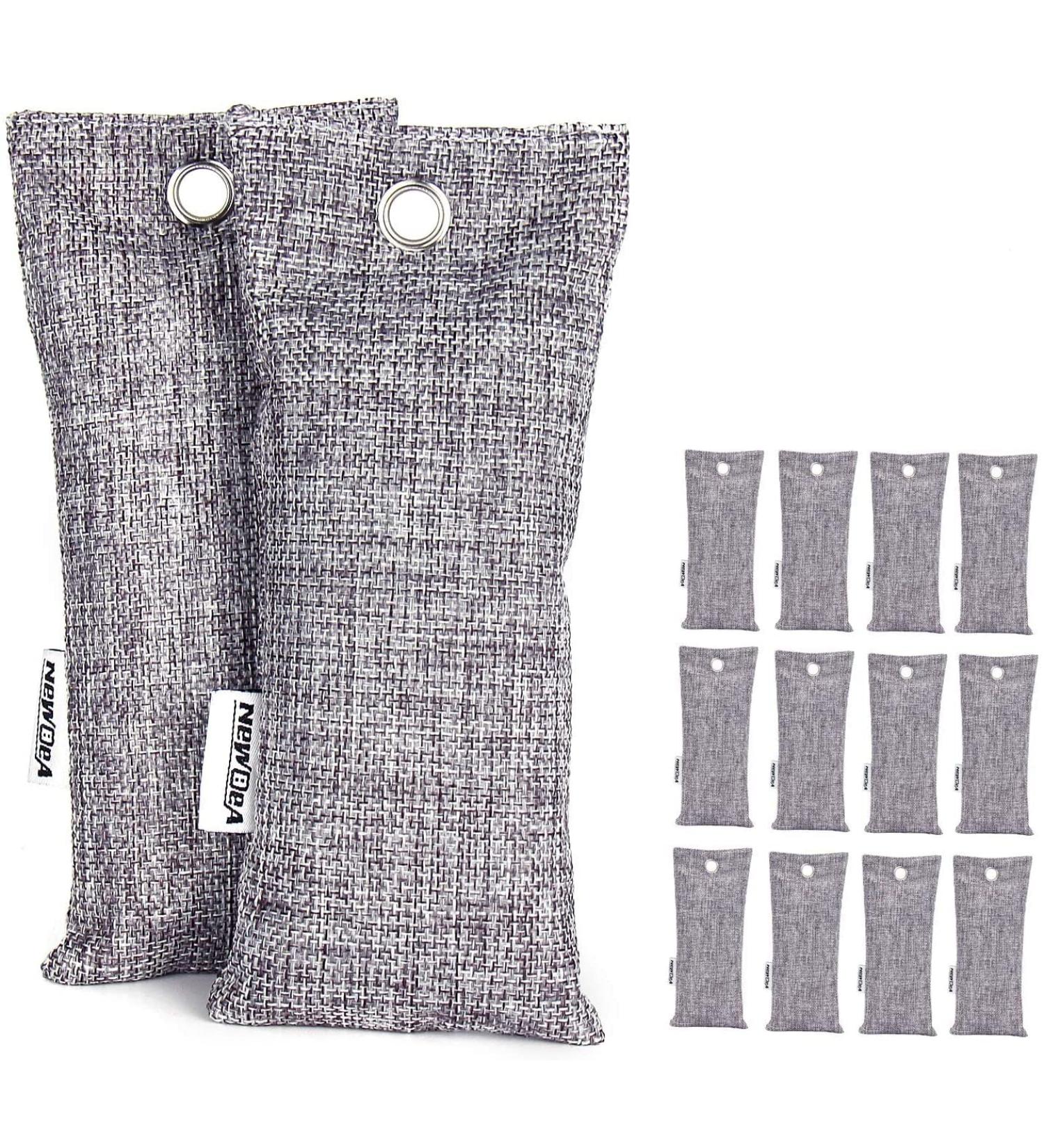 NEWBEA 12 Pack Bamboo Charcoal Air Purifying Bags - Odor Absorber for Shoes, Home, Closet, and Pets - Buy Online on GoSupps.com