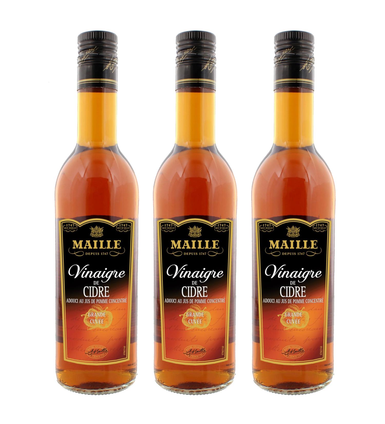 Maille Vinaigre de Cidre Grande Cuv e 50 cl - Lot de 3 Cidre 500 ml (Lot de 3) - Buy Online on GoSupps.com