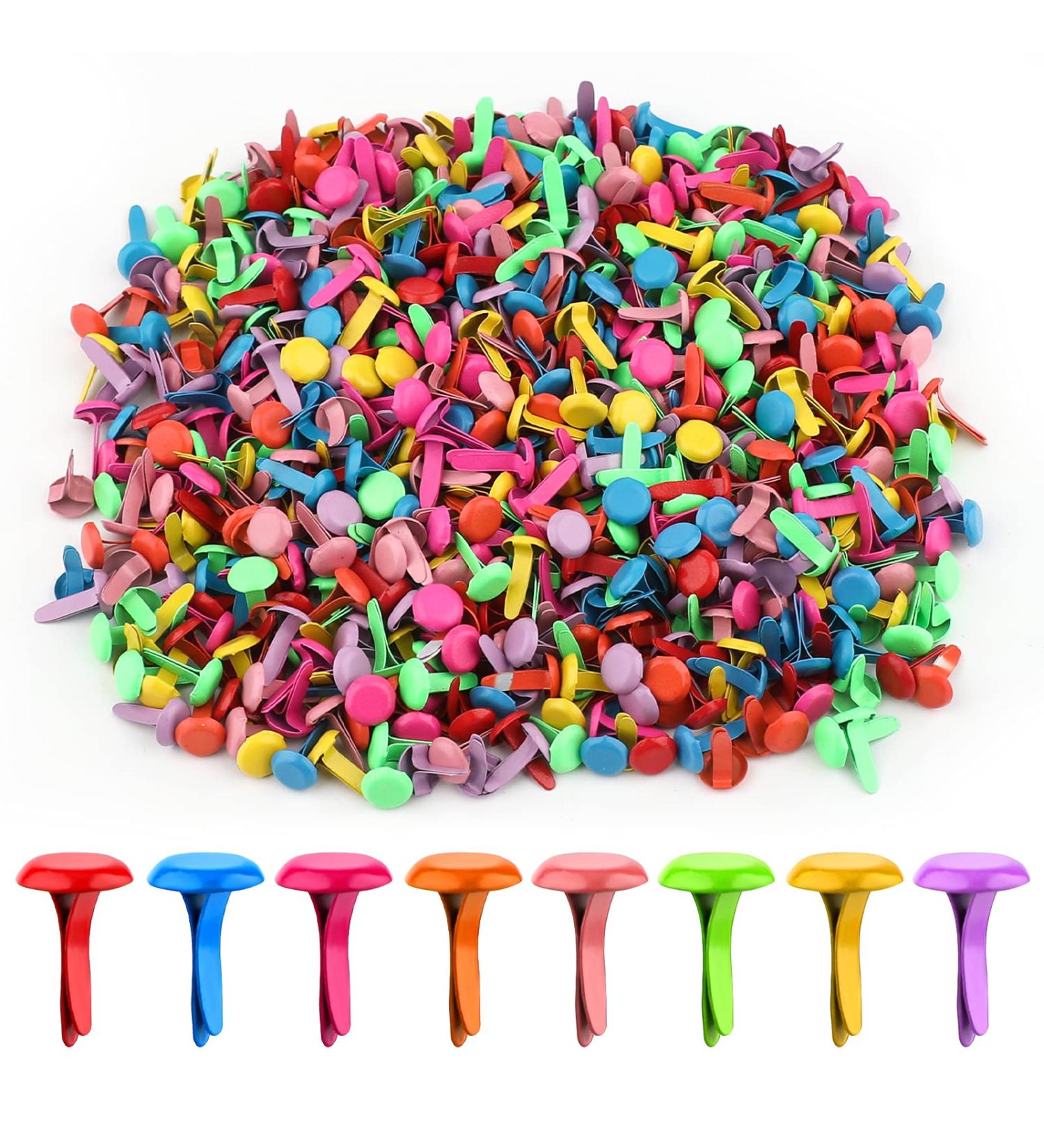 AIEX 600pcs Round Copper Split Pins for DIY Crafts - 0.47x0.3inch (Multicolored) - Buy Online on GoSupps.com