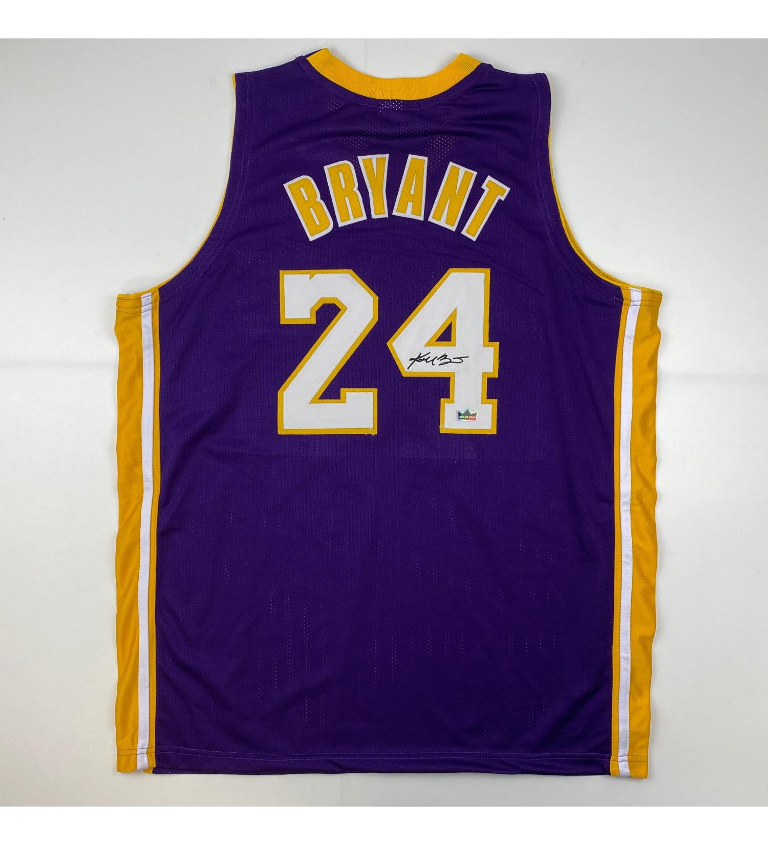 Kobe Bryant #24 LA Purple Reprint Autographed Jersey - Men's XL - Buy Online on GoSupps.com