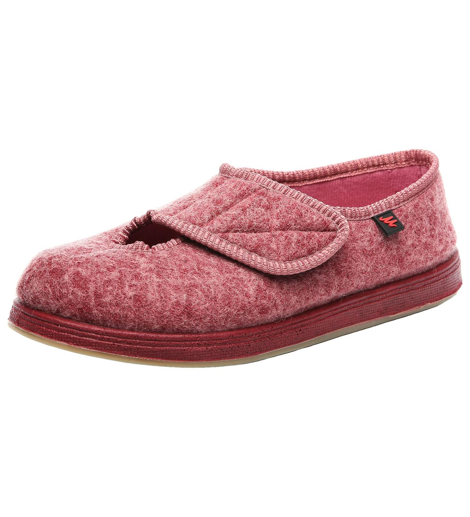 ZHENSI Women's Adjustable Diabetic Slippers - Wide Swollen Feet Shoes with Memory Foam for Elderly - Non-Slip Flat (9.5, Pink) - Buy Online on GoSupps.com