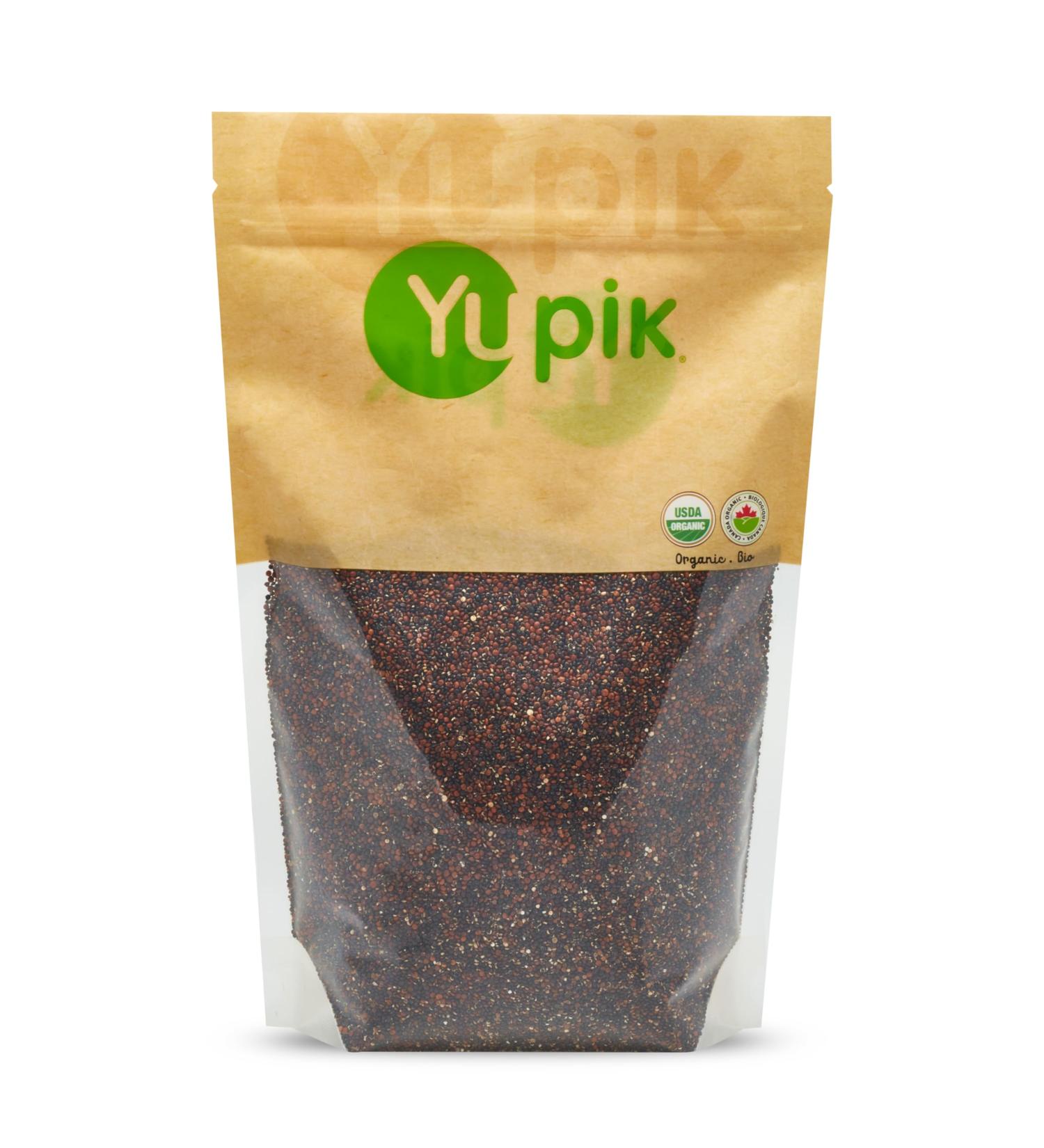 Yupik Organic Black & Red Quinoa Mix 1 kg Non-GMO Gluten-Free Kosher Vegan Raw Seeds Blend of Red & Black Quinoa Unsalted Oil-Free Source of Fiber & Iron Ideal Replacement to Rice & Pasta 1 kg (Pack of 1) - Buy Online on GoSupps.com