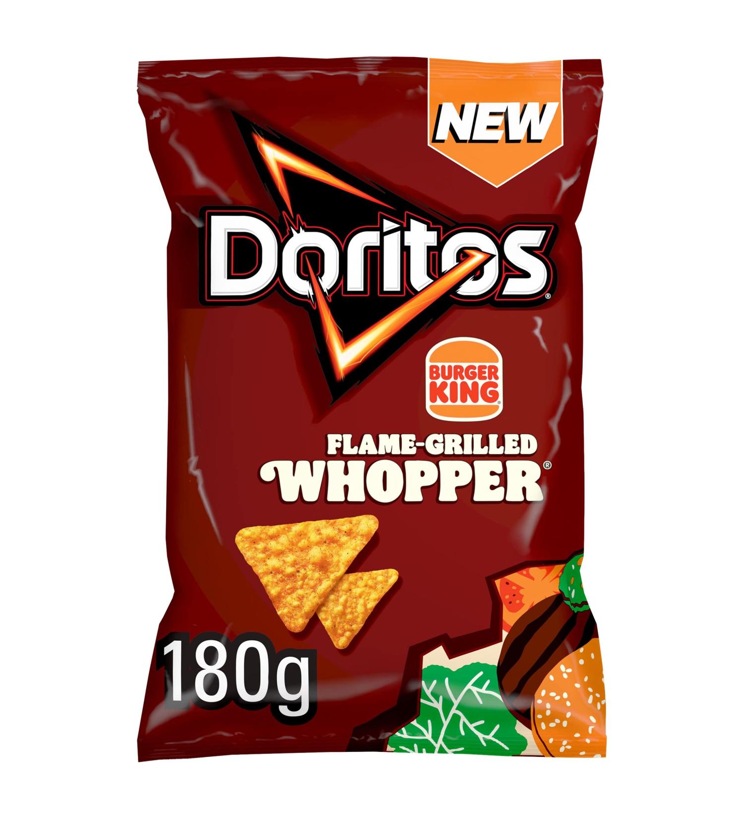 Doritos Burger King Flame Grilled Whopper 180g - Pack of 1 - Buy Online on GoSupps.com